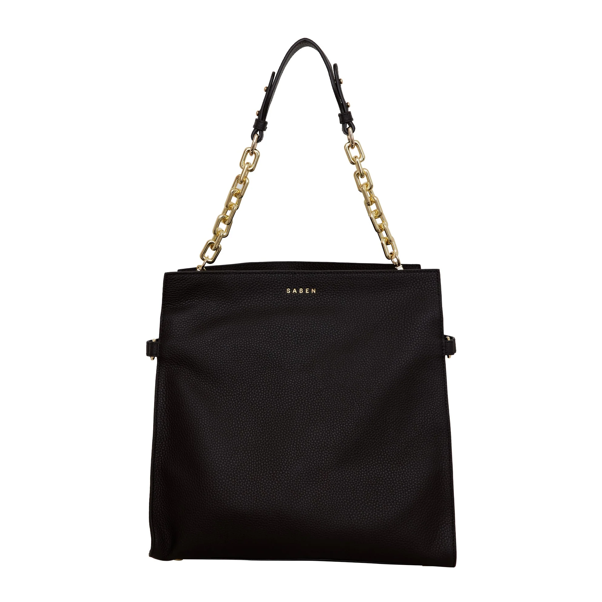 Saben Feature Shoulder Strap Gold Chunky + Black Leather - Image 5