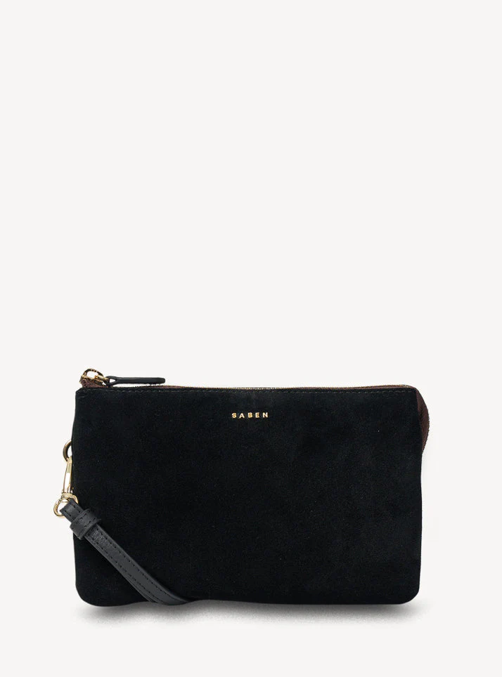 Saben Tilly Crossbody Black Suede - Image 2