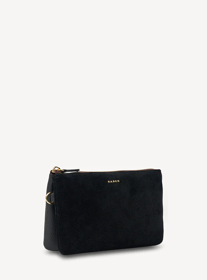 Saben Tilly Crossbody Black Suede - Image 3