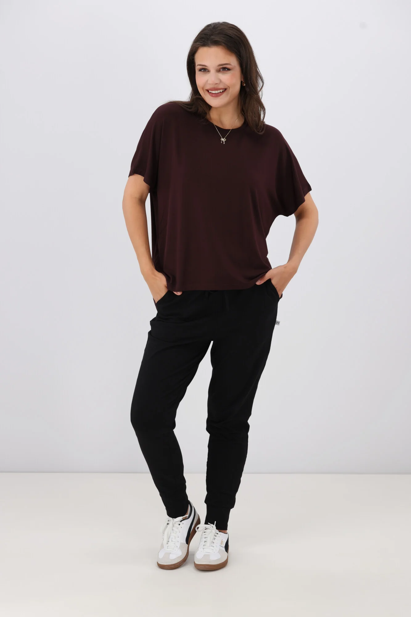 Shine On Essential Comfort Tee Chocolate - Image 3