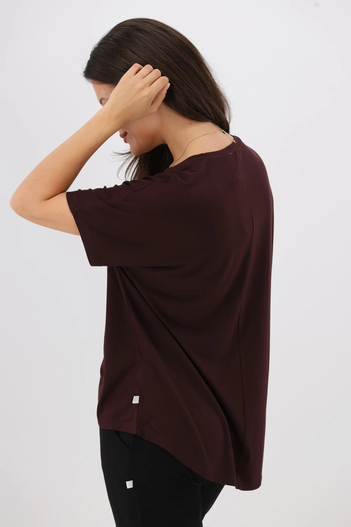 Shine On Essential Comfort Tee Chocolate - Image 7