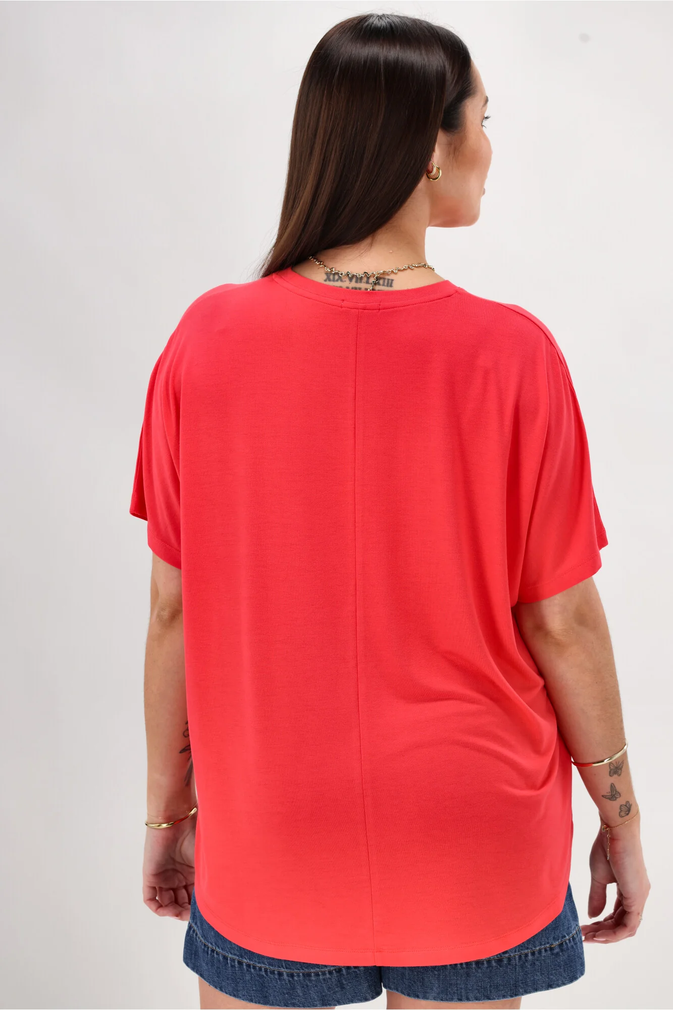 Shine On Essential Comfort Tee Coral - Image 7