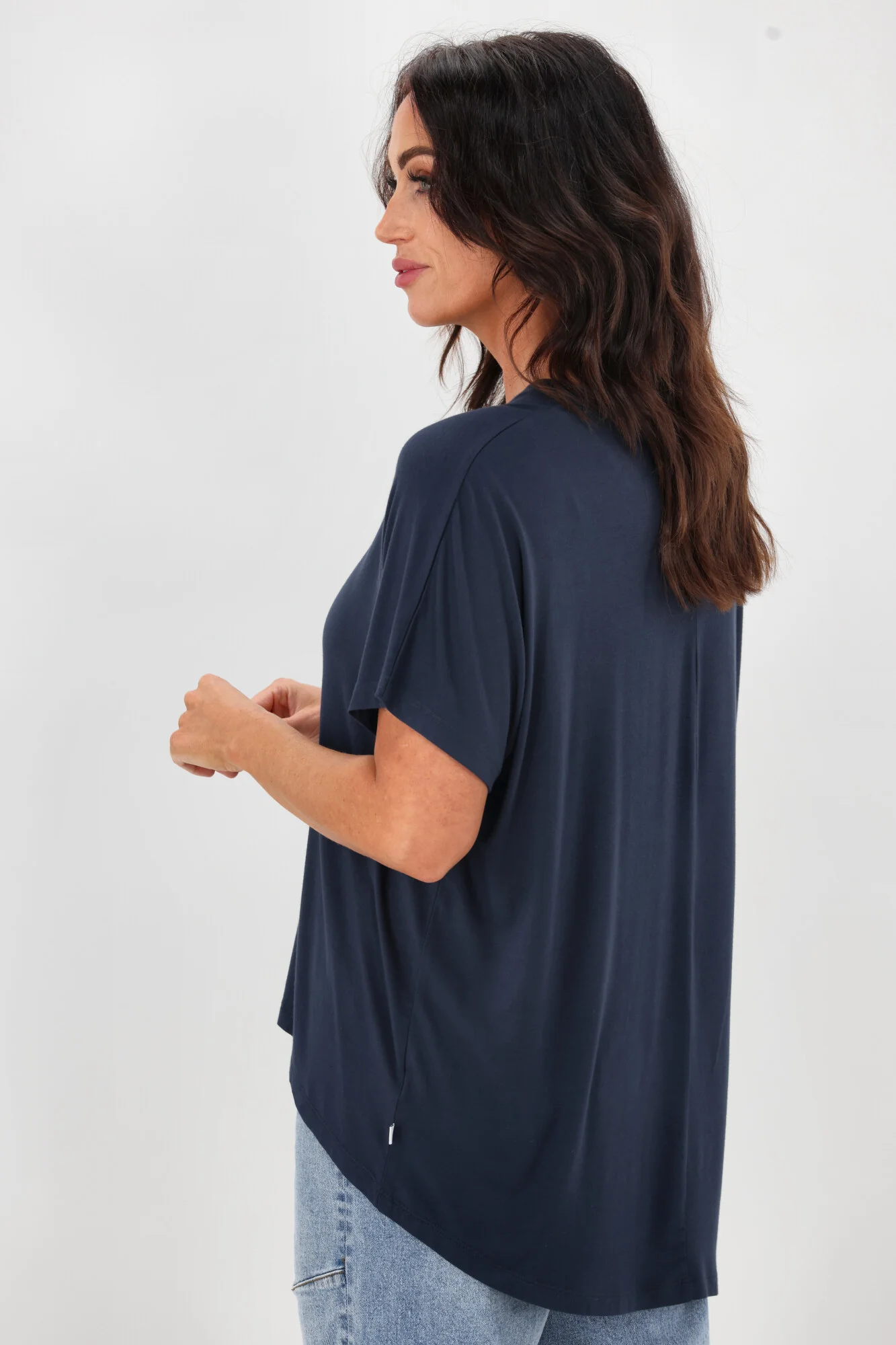 Shine On Essentials Comfort Tee Navy - Image 6