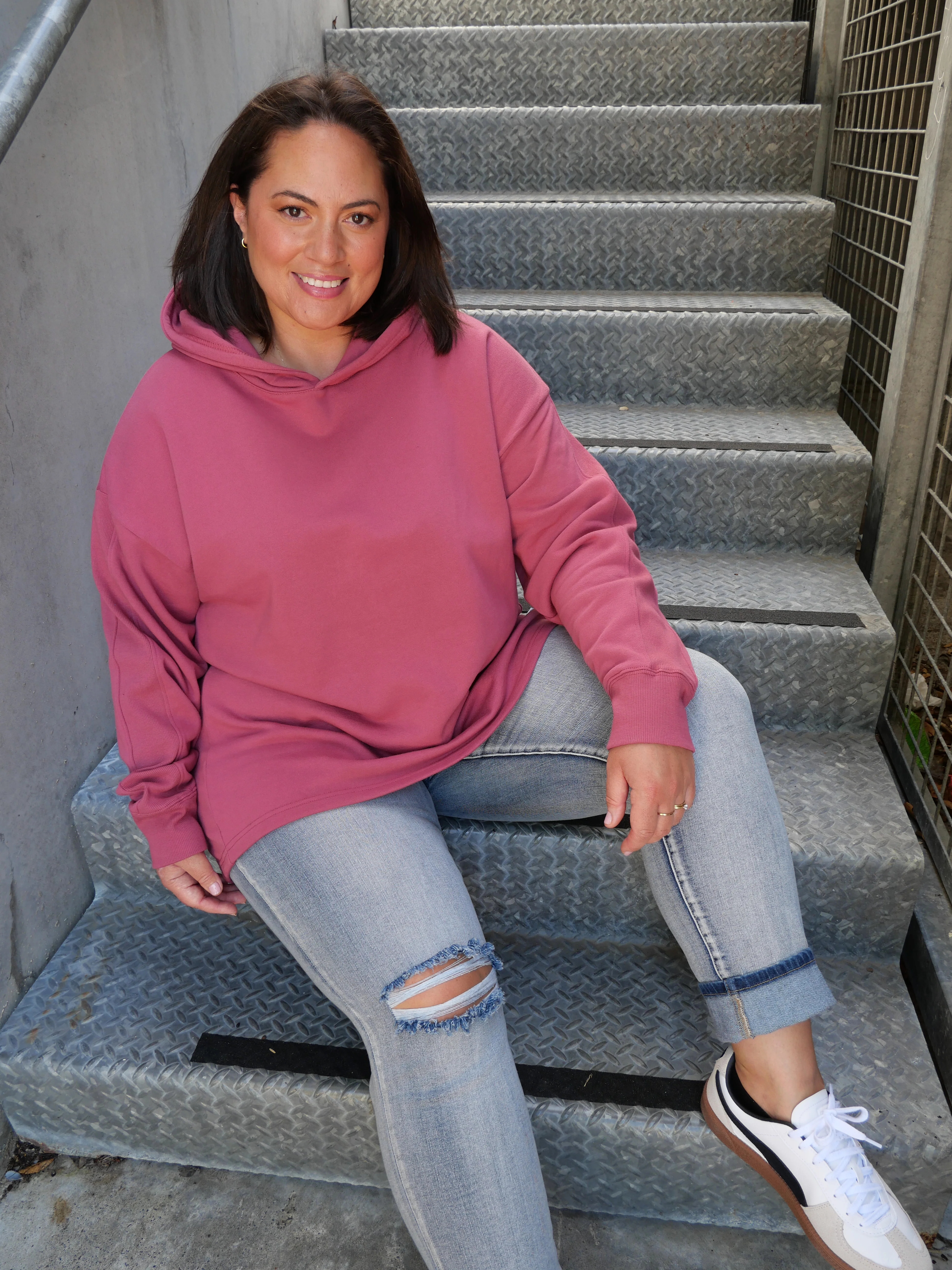 Shine On Essentials Hoody Dusty Rose - Image 3