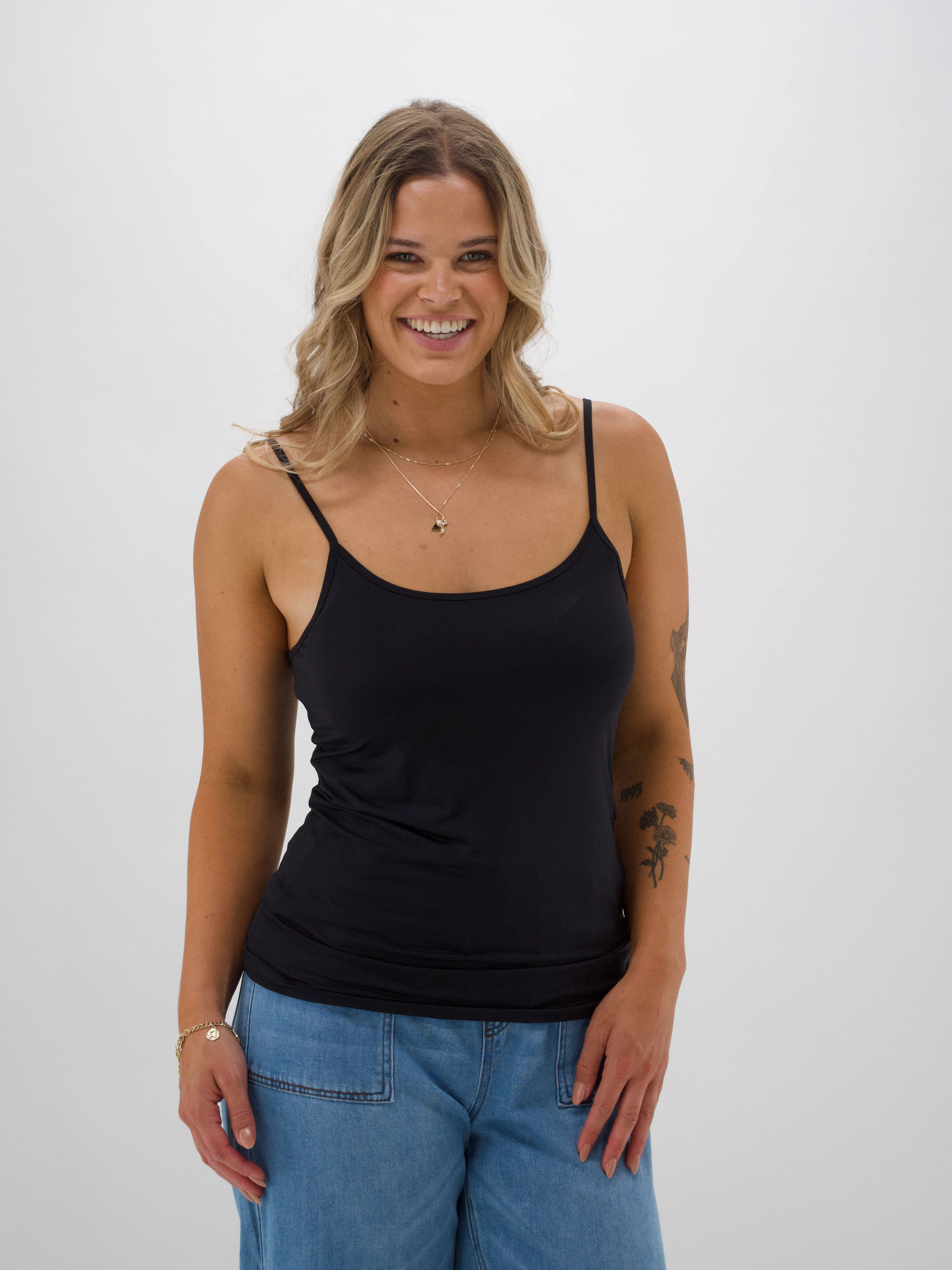 Shine On Essentials Layering Cami Black