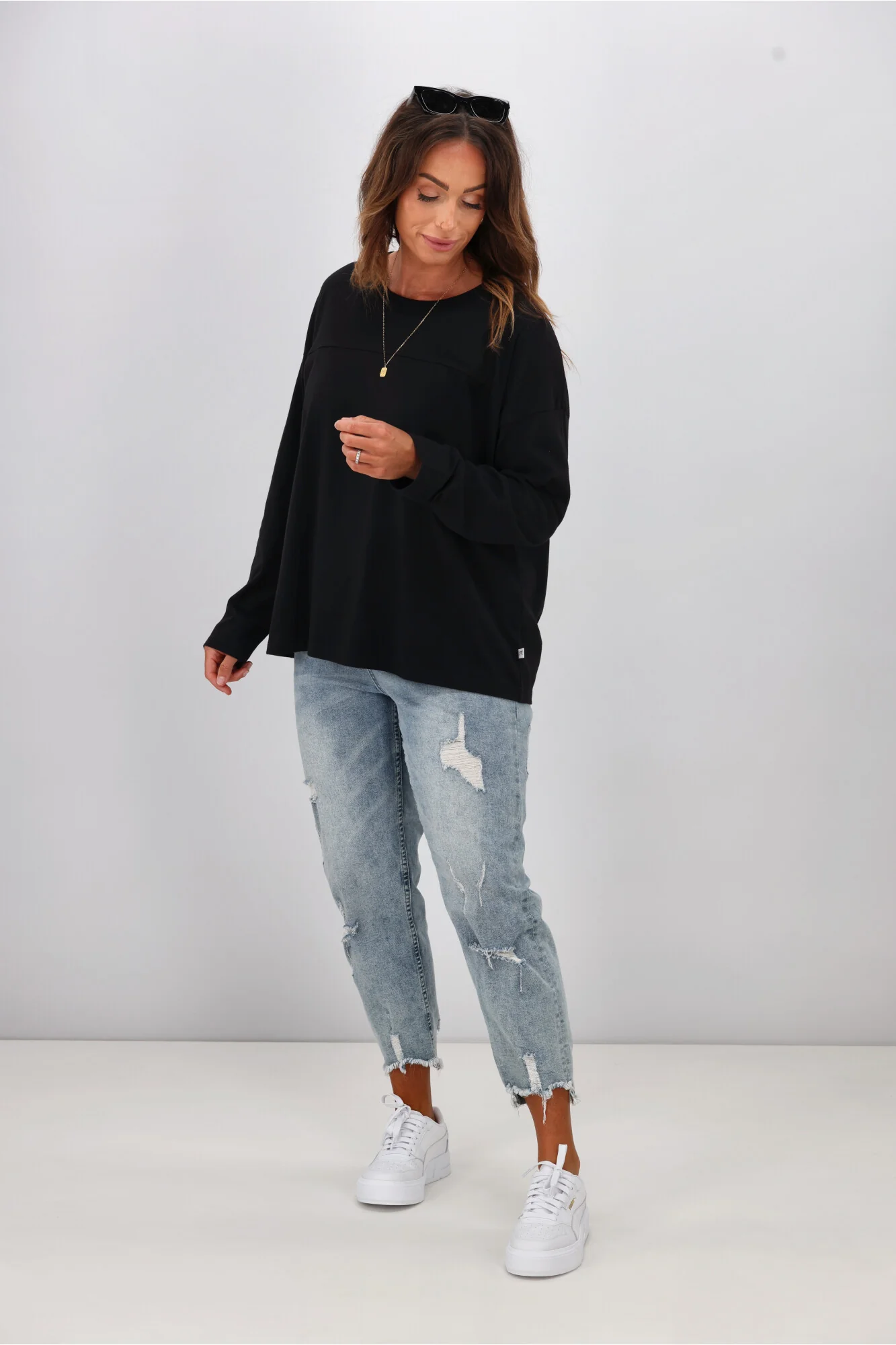 Shine On Essentials Long Sleeve Black - Image 3