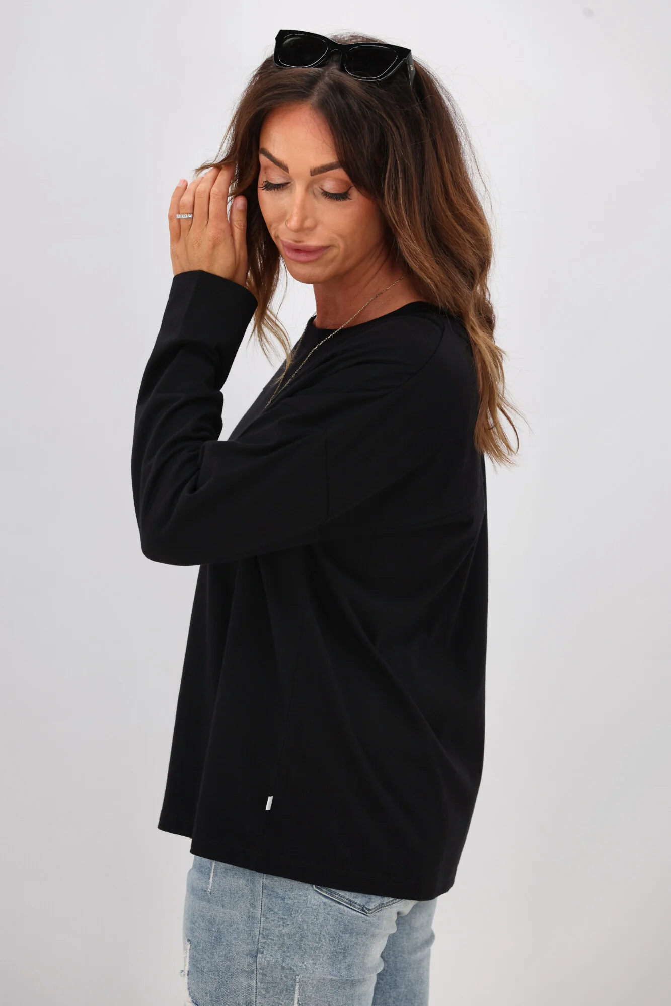 Shine On Essentials Long Sleeve Black - Image 5
