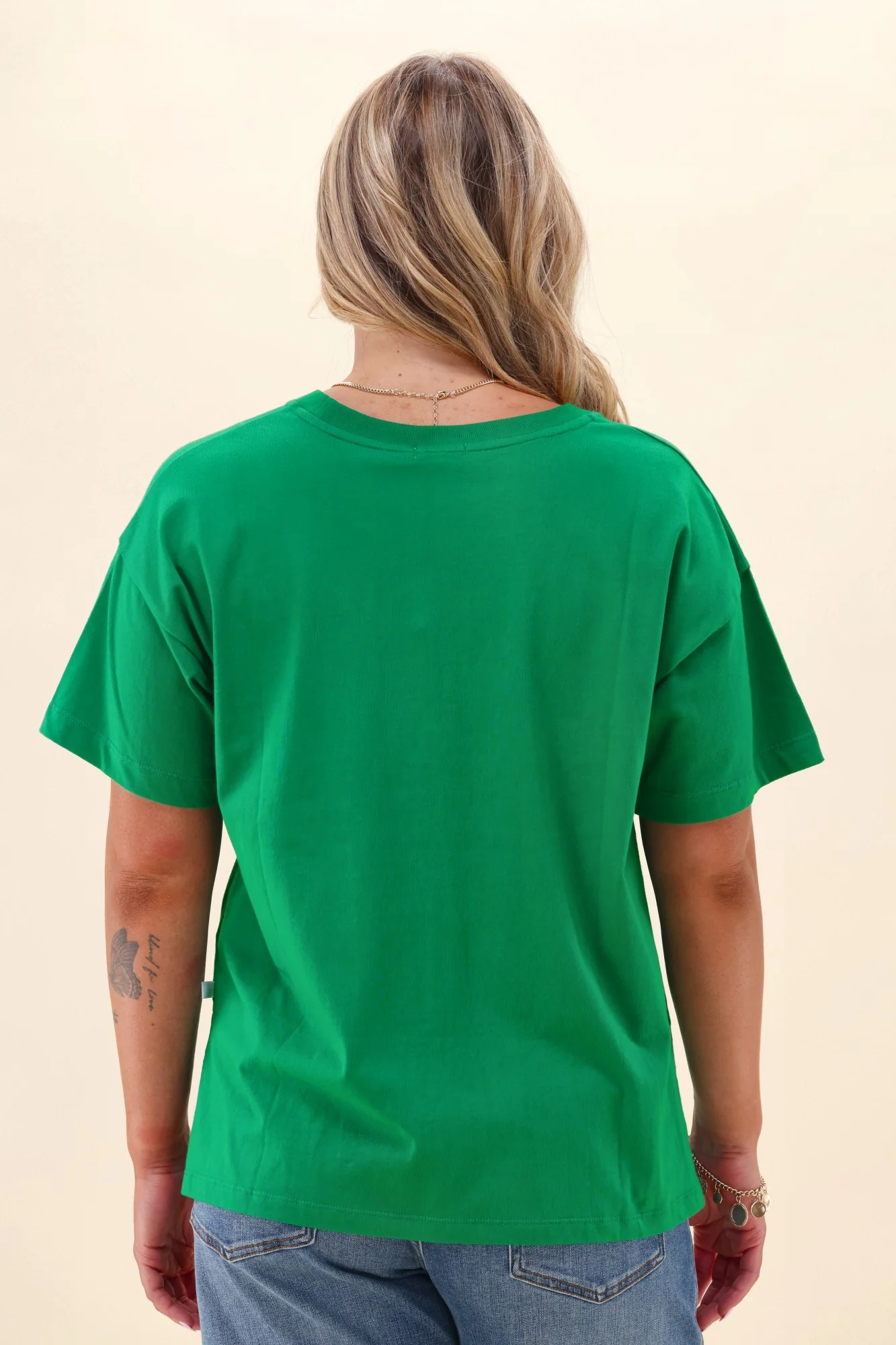 Shine On Essentials Relaxed Tee Forest Green - Image 6