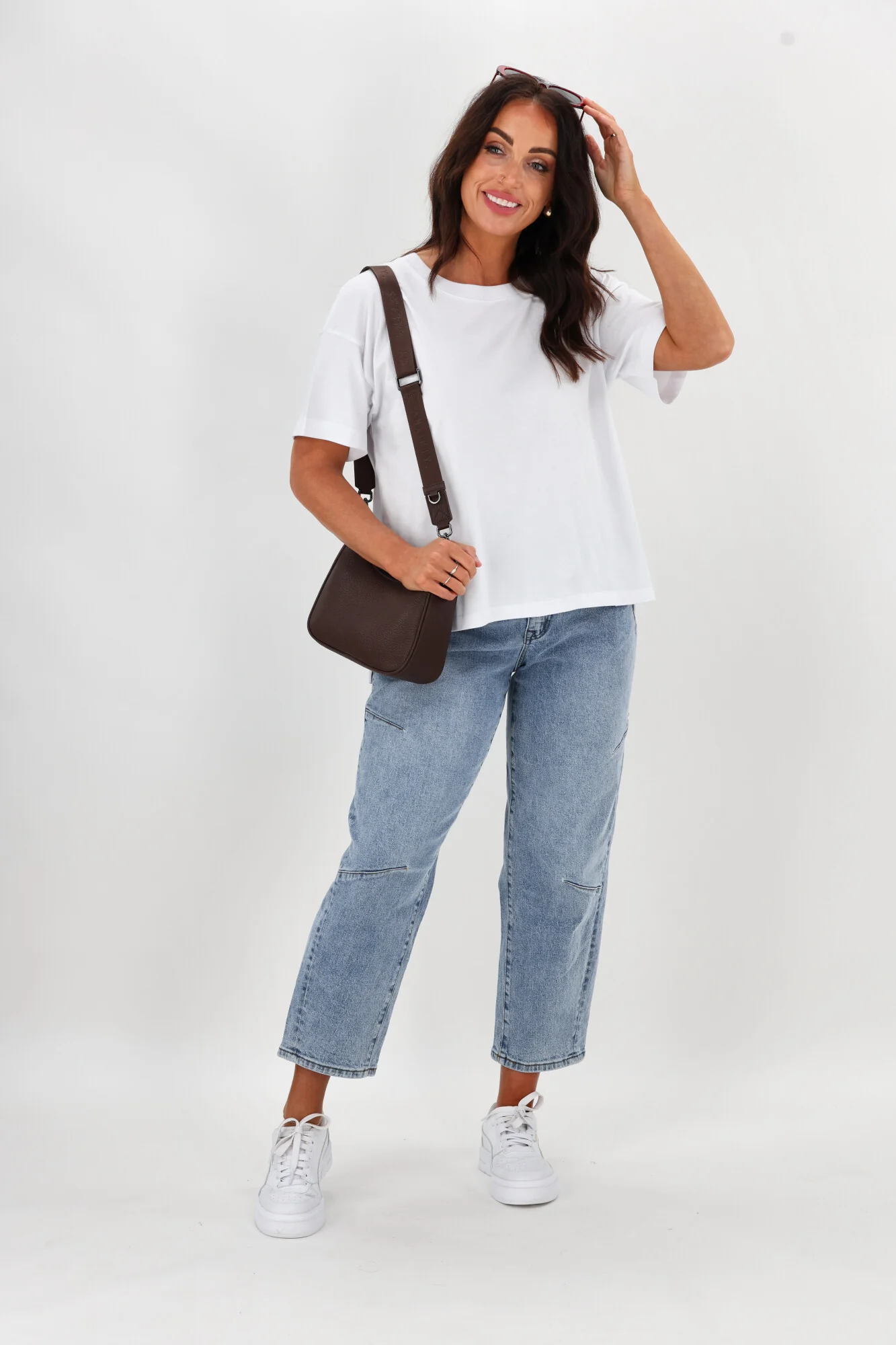 Shine On Essentials Relaxed Tee White - Image 3