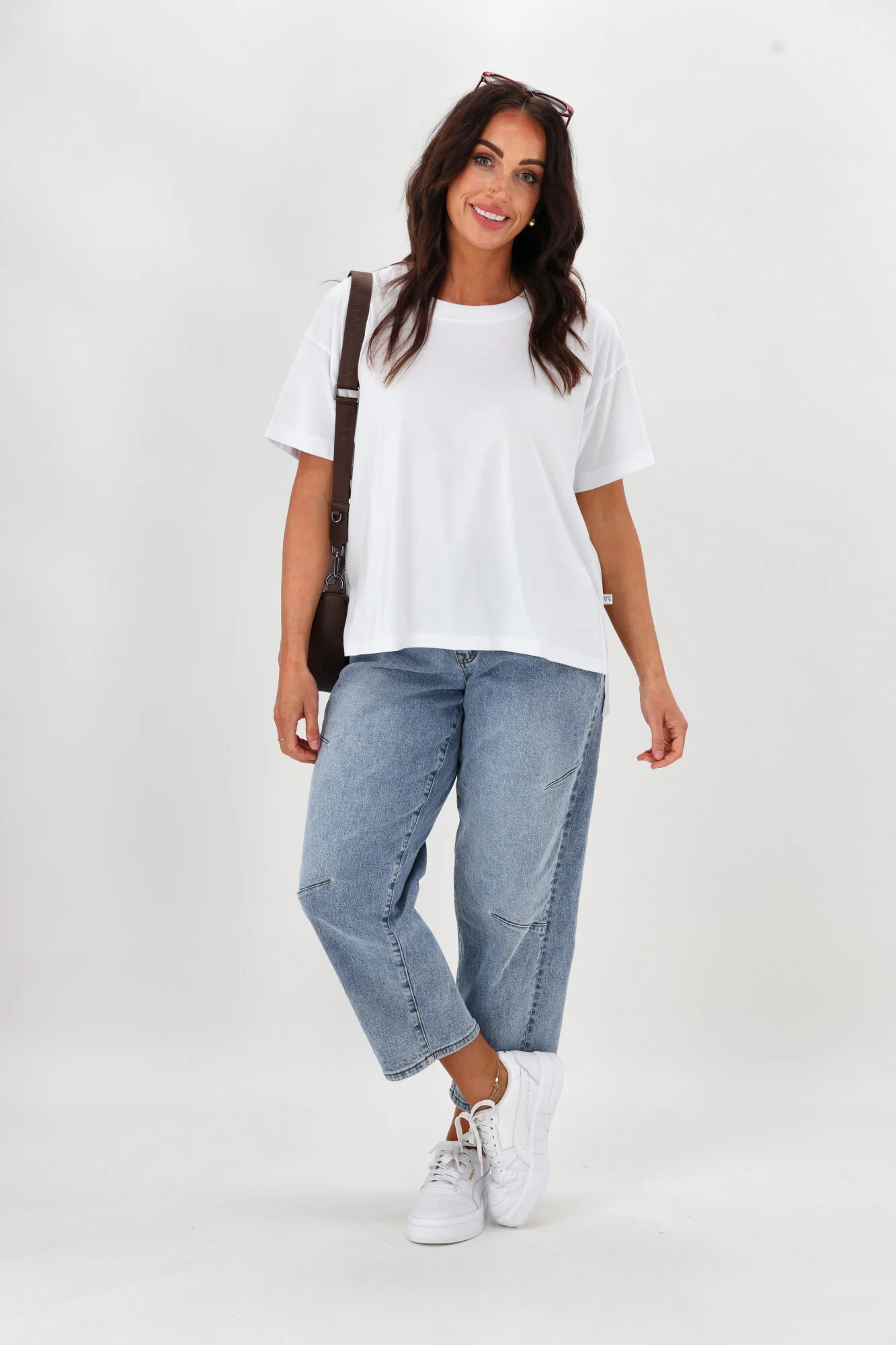Shine On Essentials Relaxed Tee White - Image 4