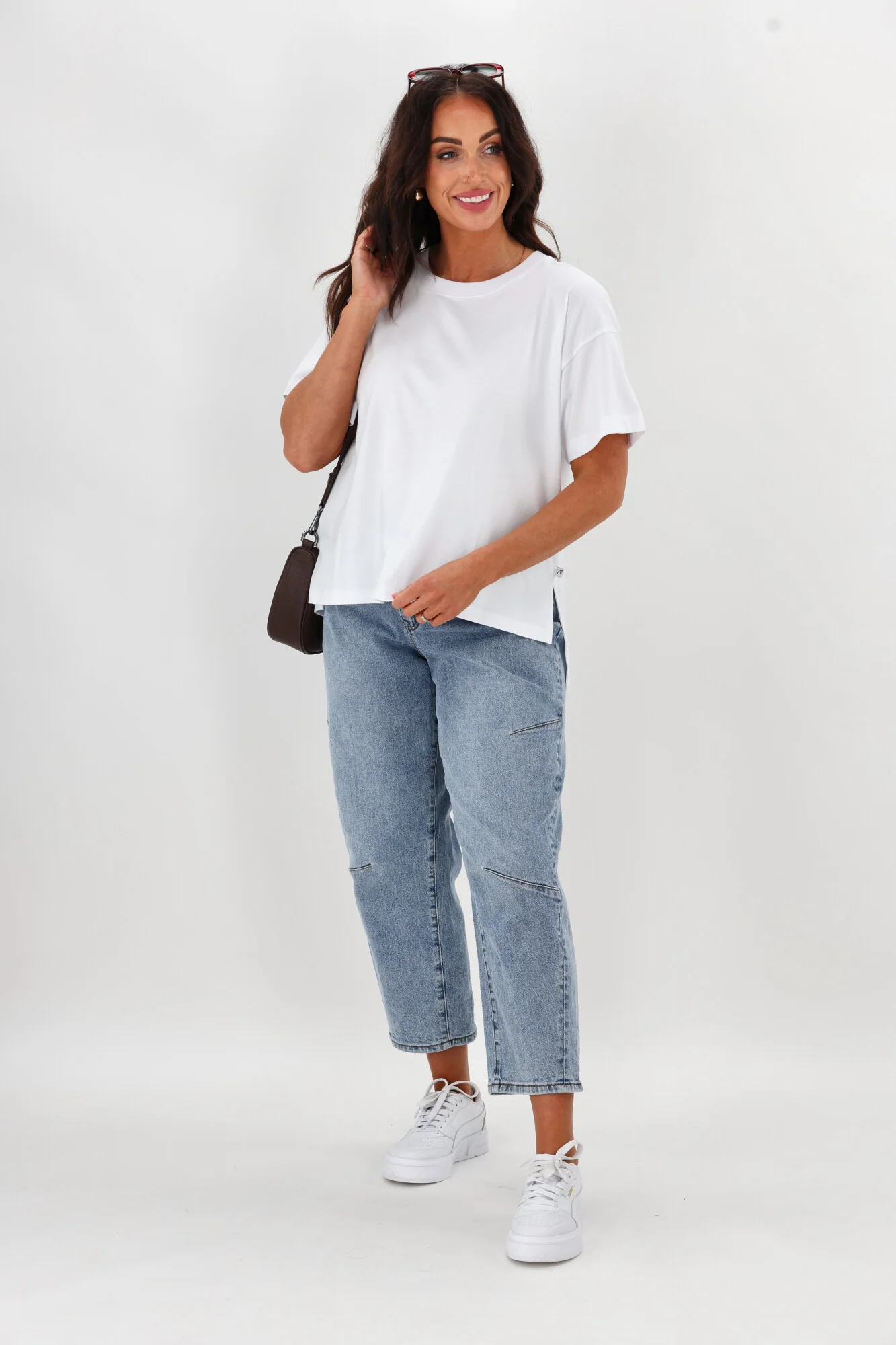 Shine On Essentials Relaxed Tee White - Image 5