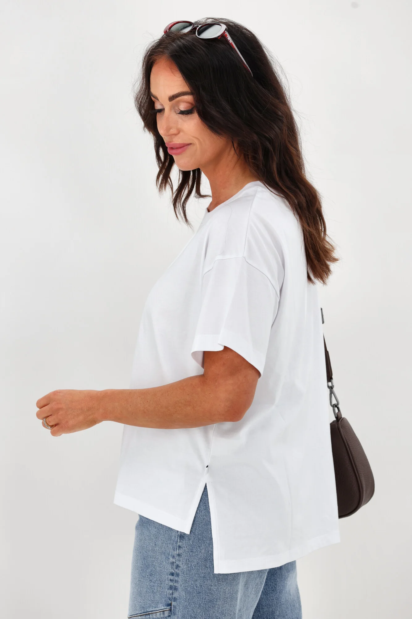 Shine On Essentials Relaxed Tee White - Image 6