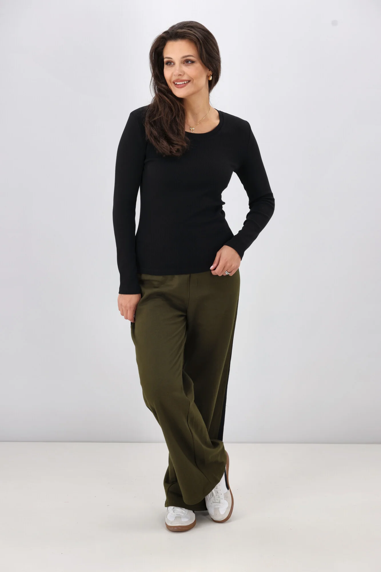 Shine On Essentials Rib Long Sleeve Black - Image 6