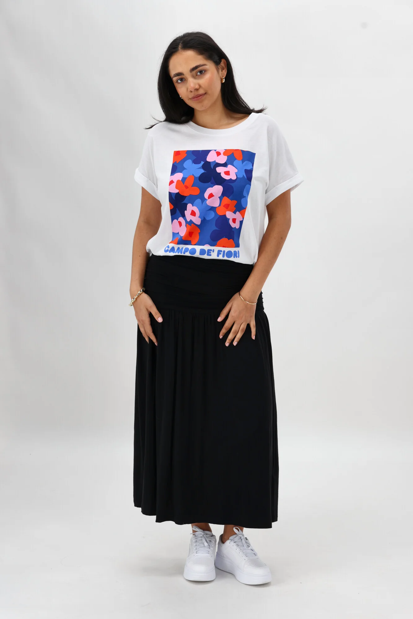 Shine On Essentials Ruched Skirt Black - Image 4