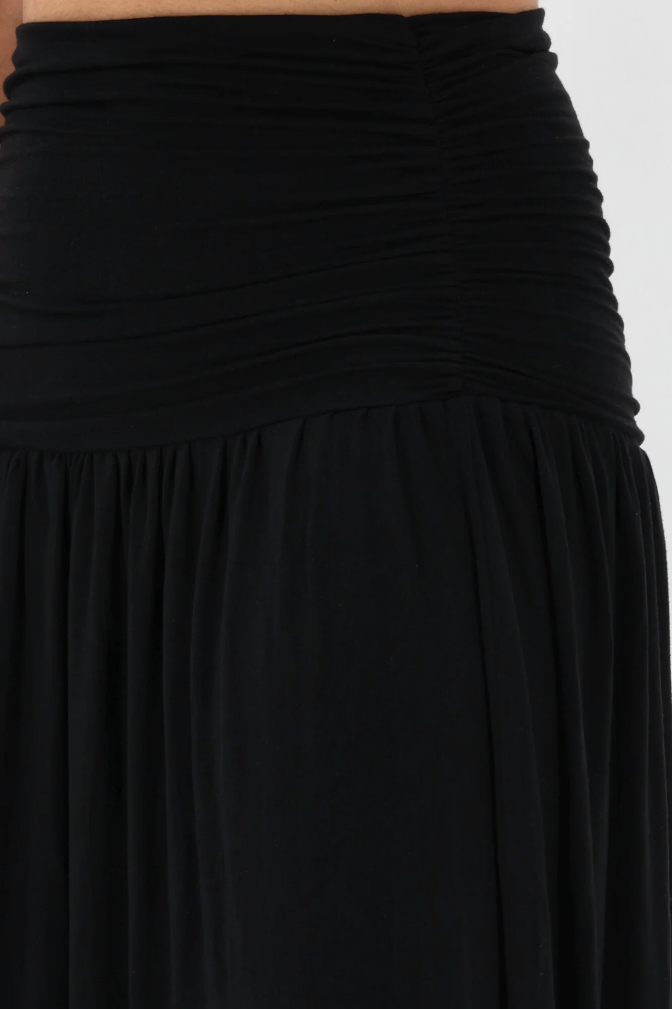 Shine On Essentials Ruched Skirt Black - Image 6