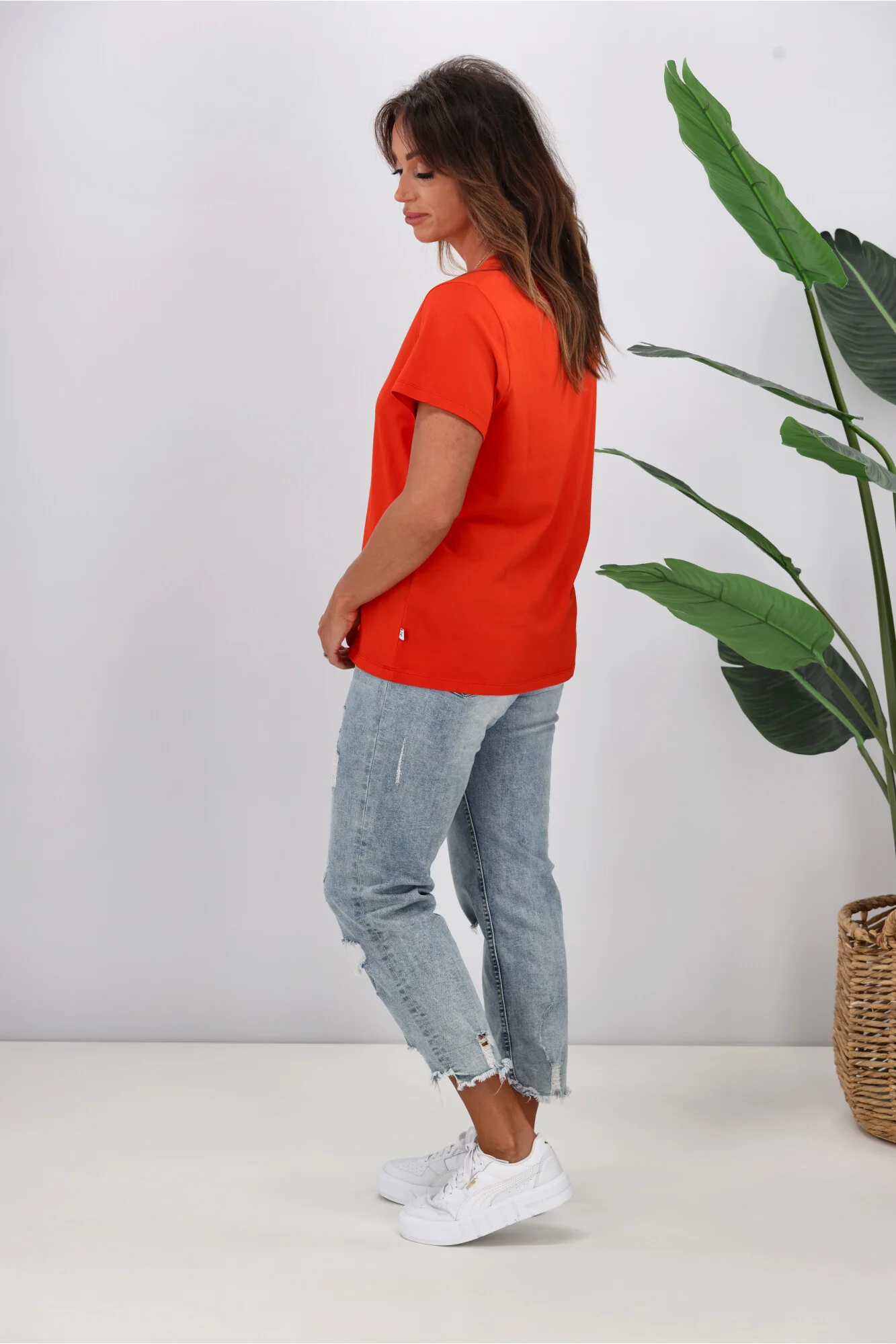 Shine On Essentials Tee Bright Red - Image 5