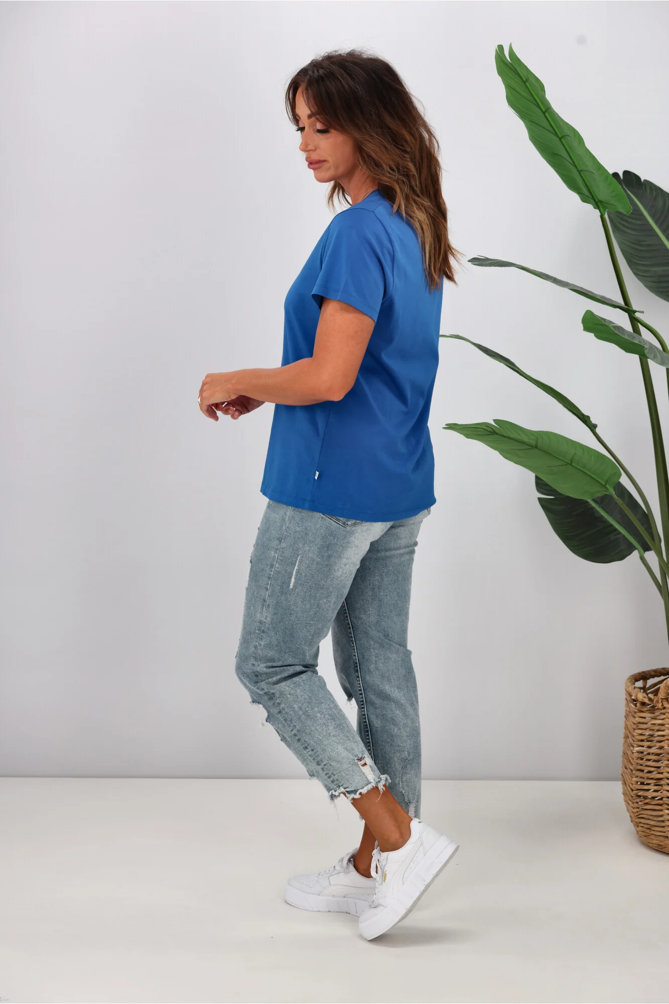 Shine On Essentials Tee Cobalt Blue - Image 5