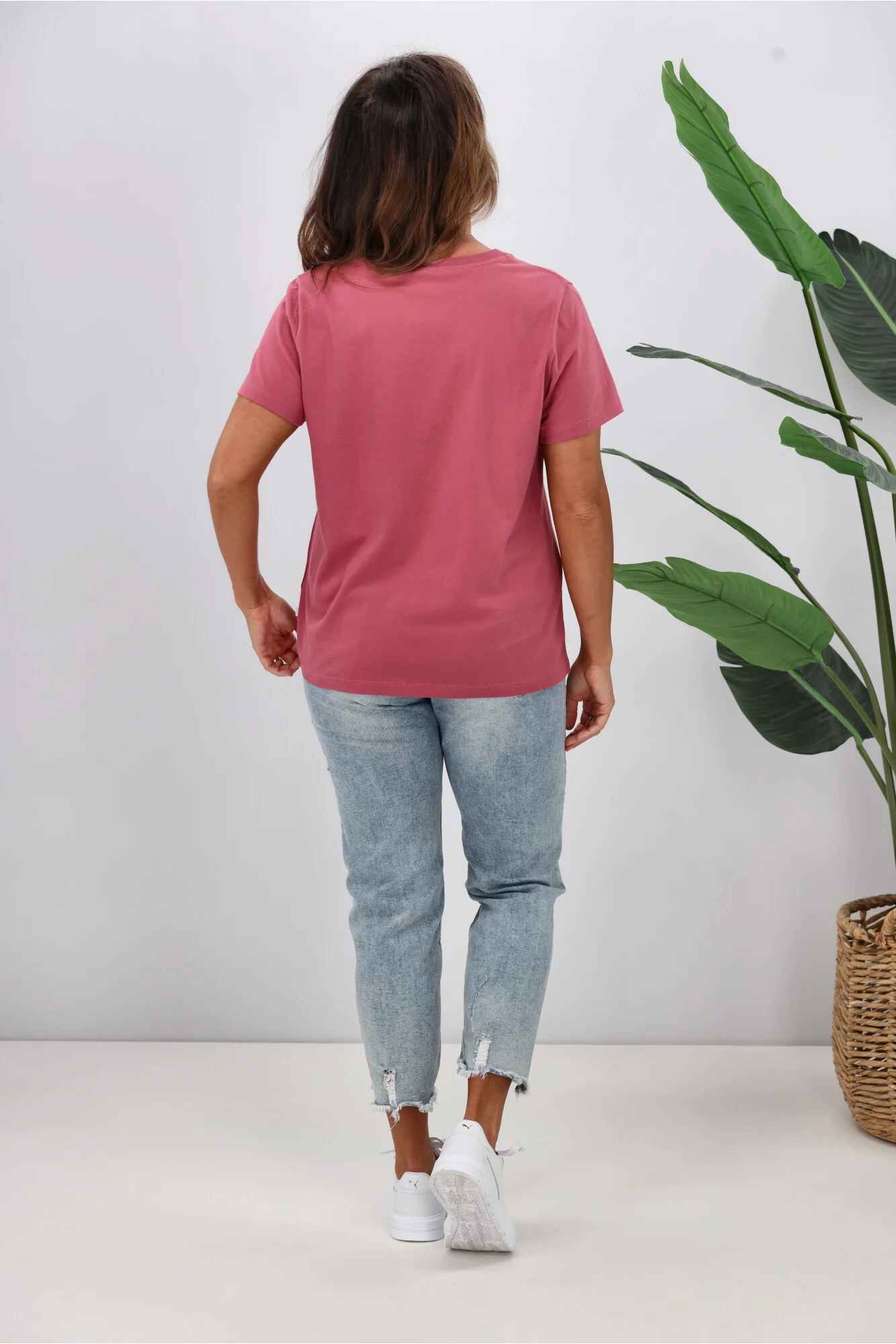 Shine On Essentials Tee Dusty Rose - Image 6