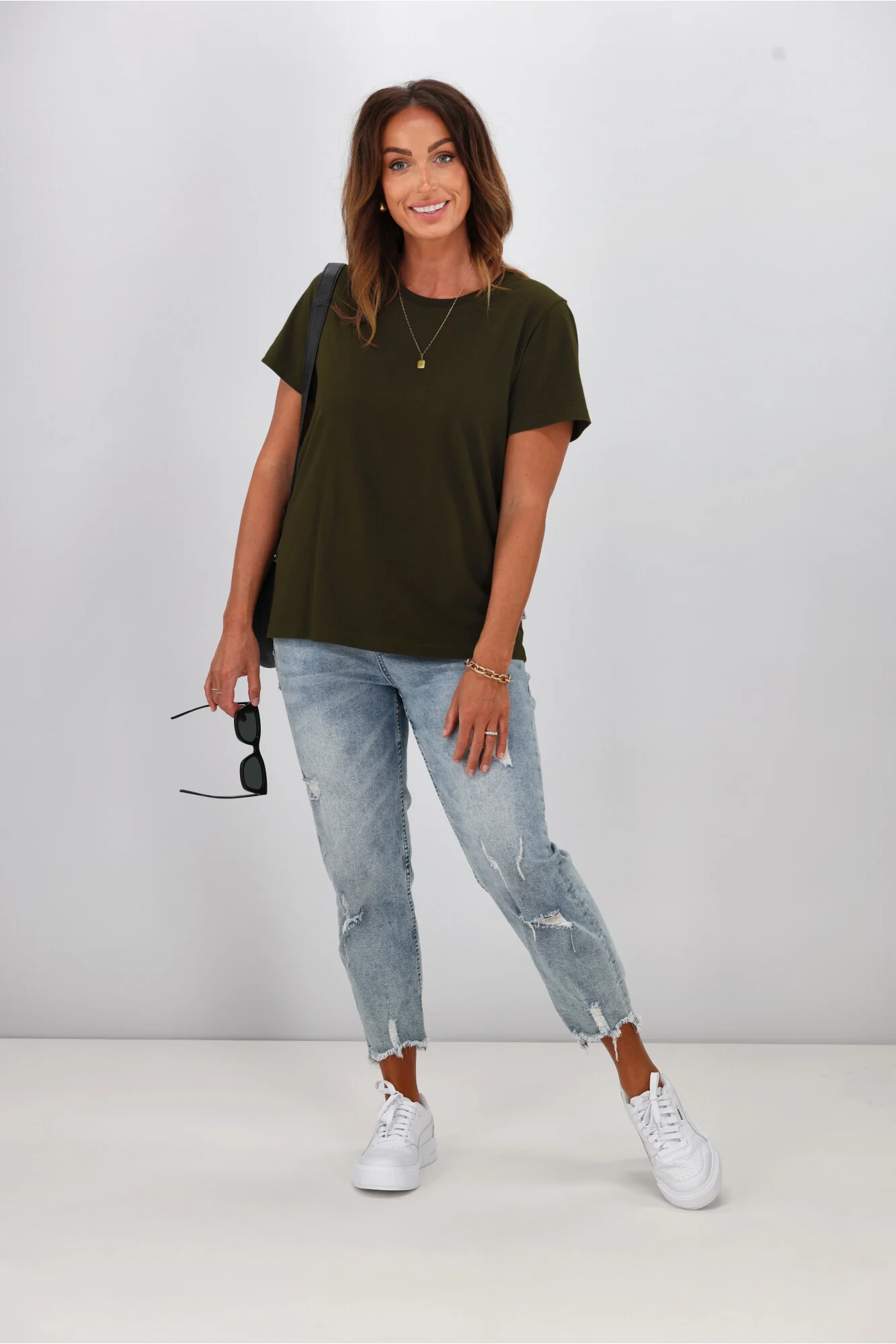 Shine On Essentials Tee Olive - Image 4