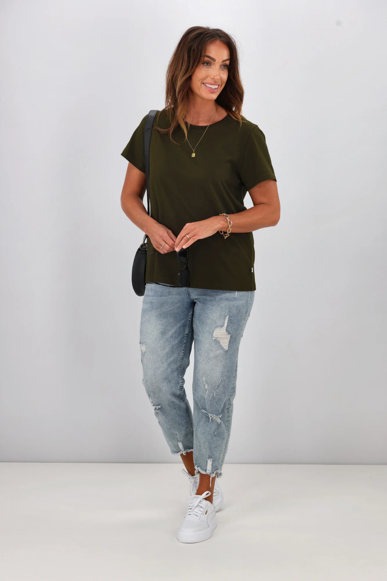 Shine On Essentials Tee Olive - Image 5