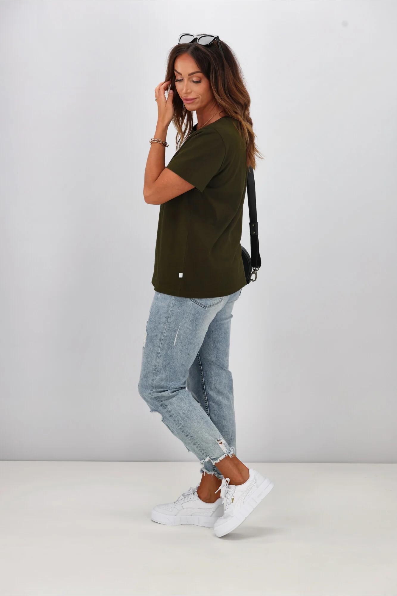 Shine On Essentials Tee Olive - Image 6