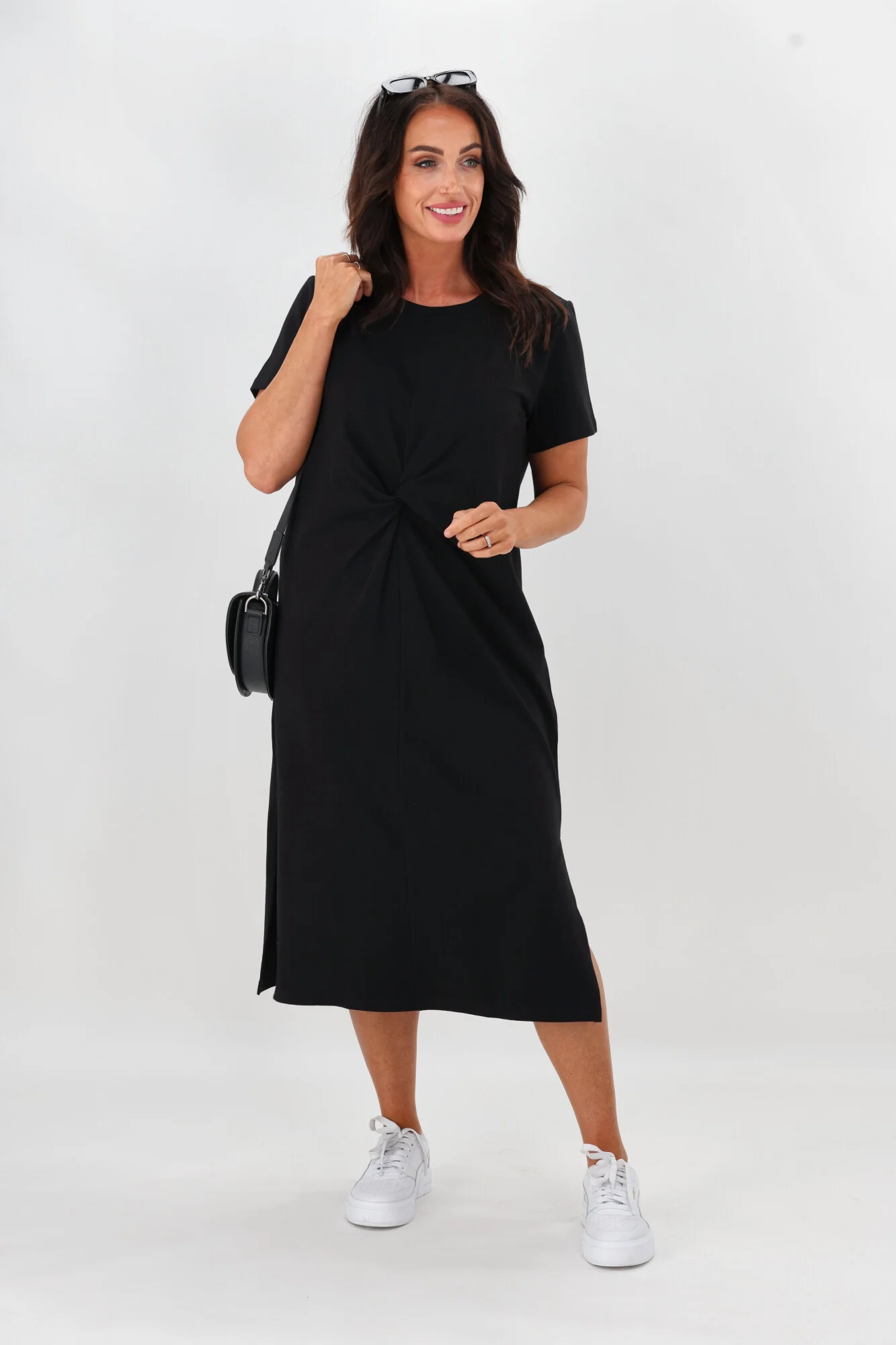 Shine On Essentials Twist Dress Black - Image 6