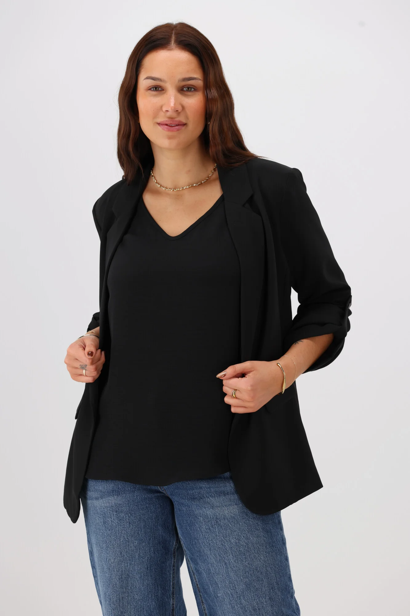Shine On Label Amelia V Neck Cami Black - Image 15