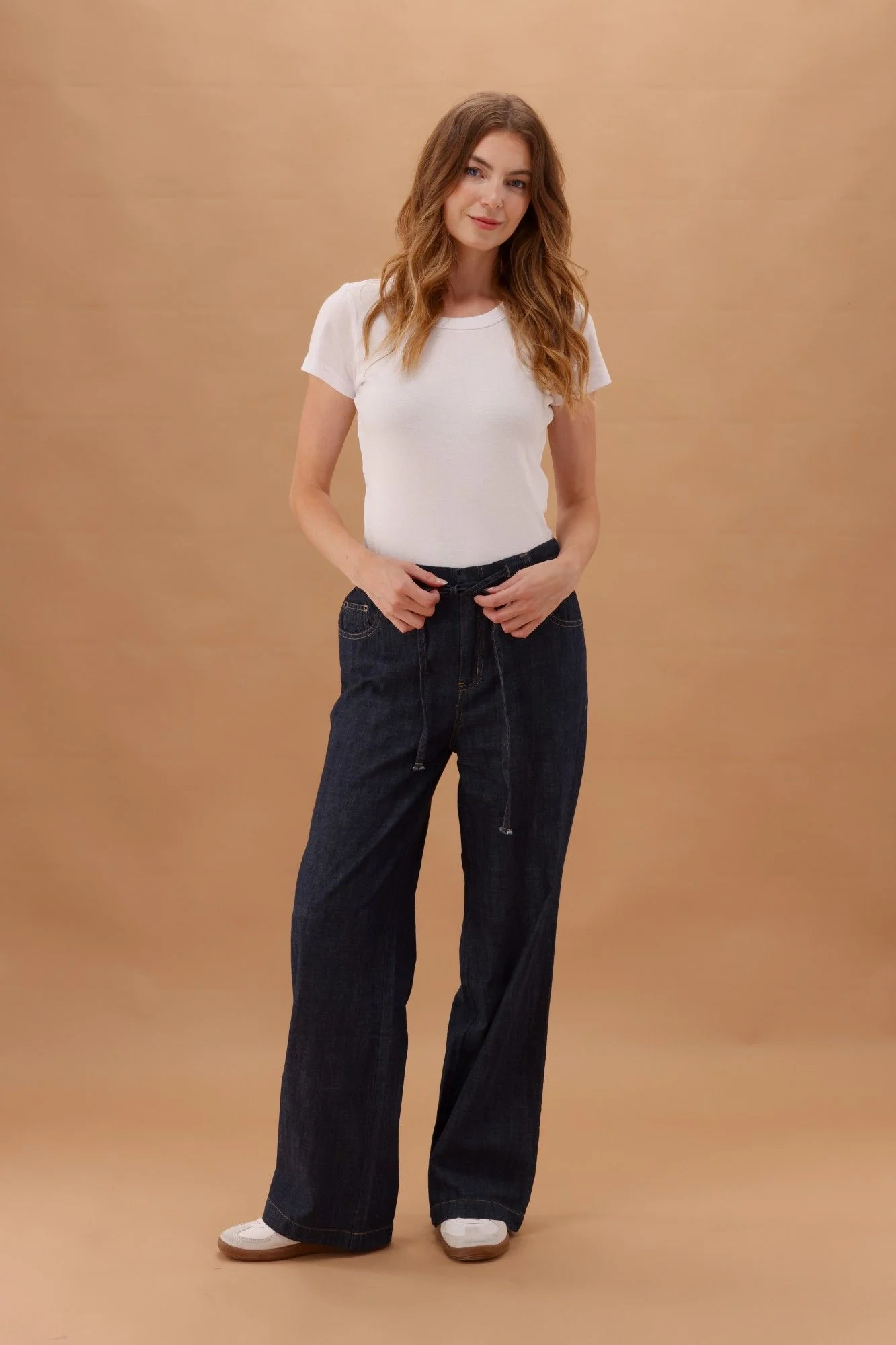 Shine On Label Amiliana Tie Waist Jean Indigo - Image 5