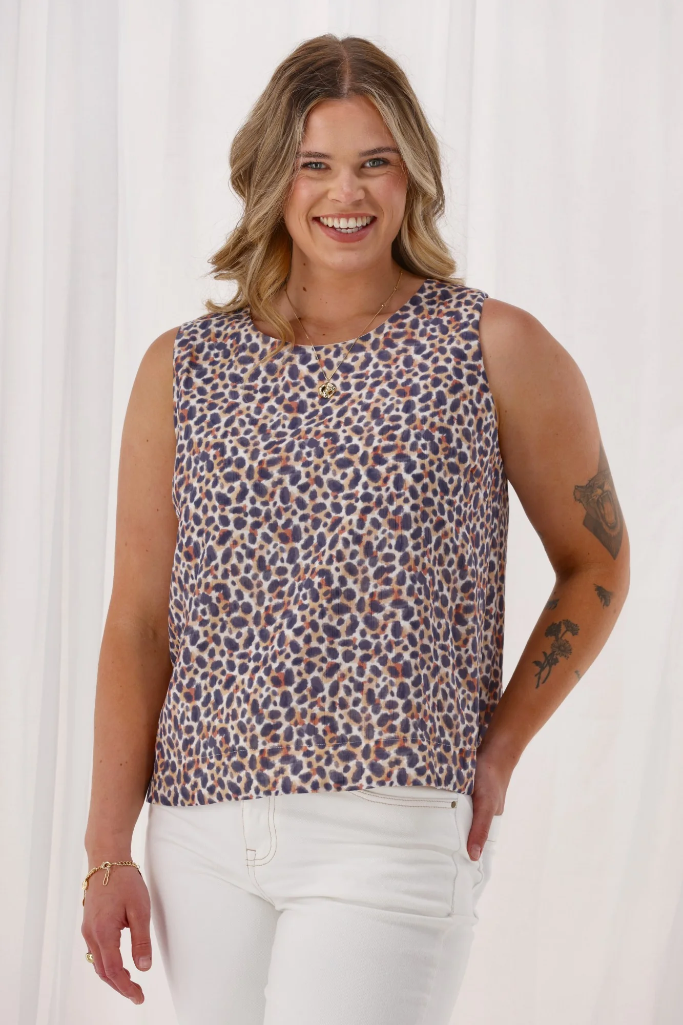Shine On Label Andarna Tank Animal Print - Image 2