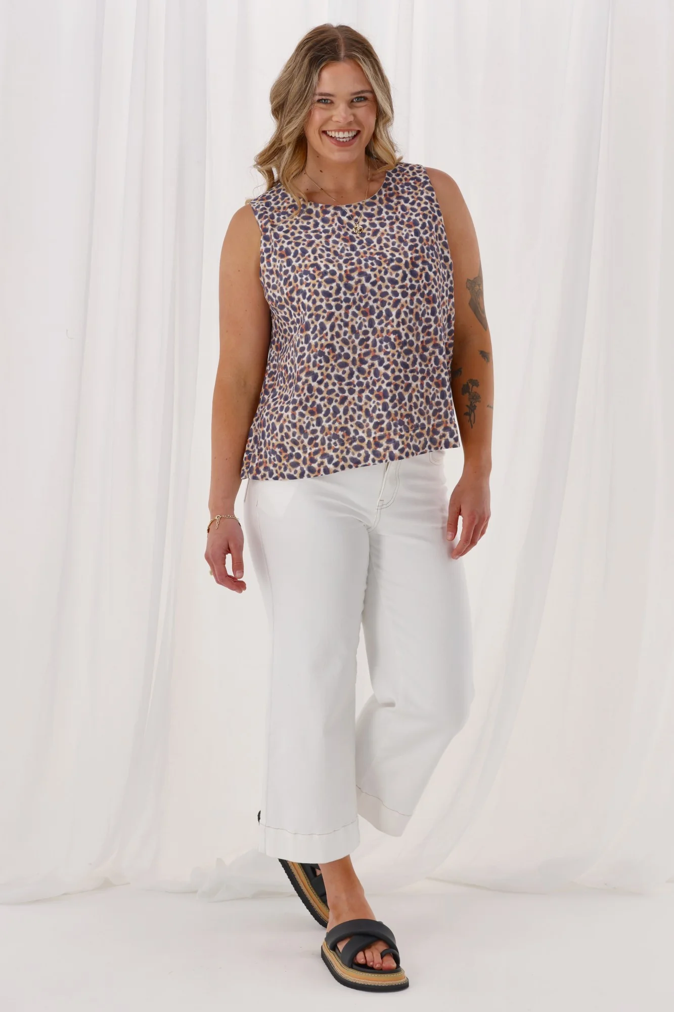 Shine On Label Andarna Tank Animal Print - Image 5