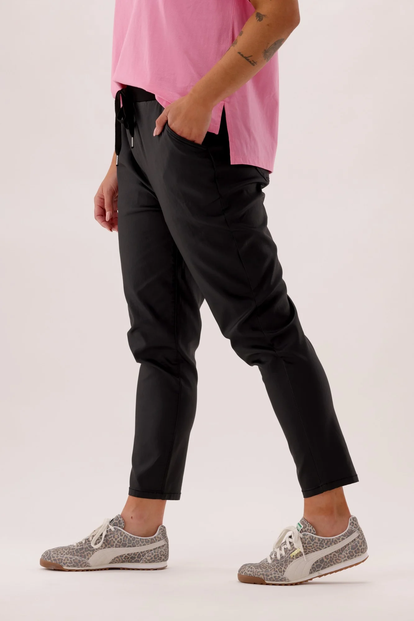 Shine On Label Anew Wetlook Jogger Black - Image 5