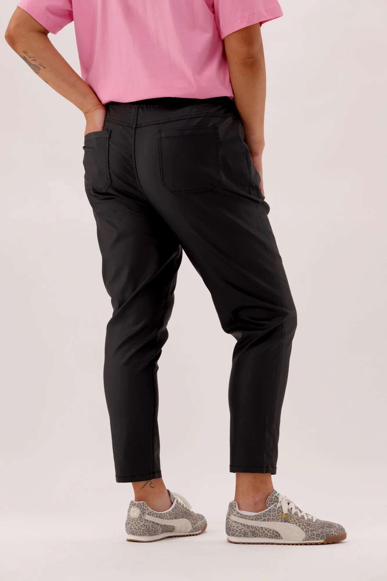 Shine On Label Anew Wetlook Jogger Black - Image 6