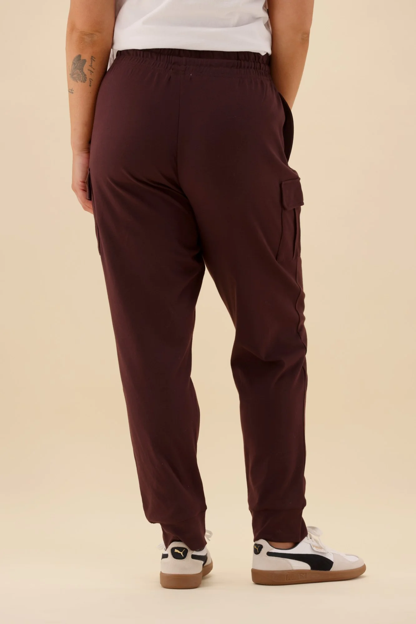 Shine On Label Asharna Cargo Pocket Jogger Chocolate - Image 2
