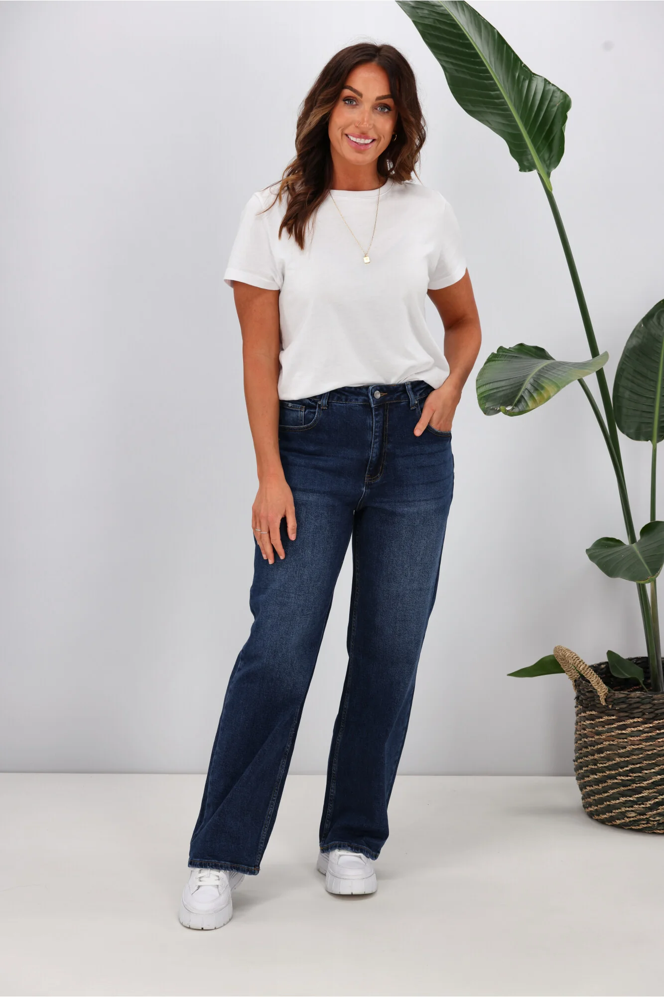 Shine On Label Atlas Relaxed Fit Jean Indigo - Image 3