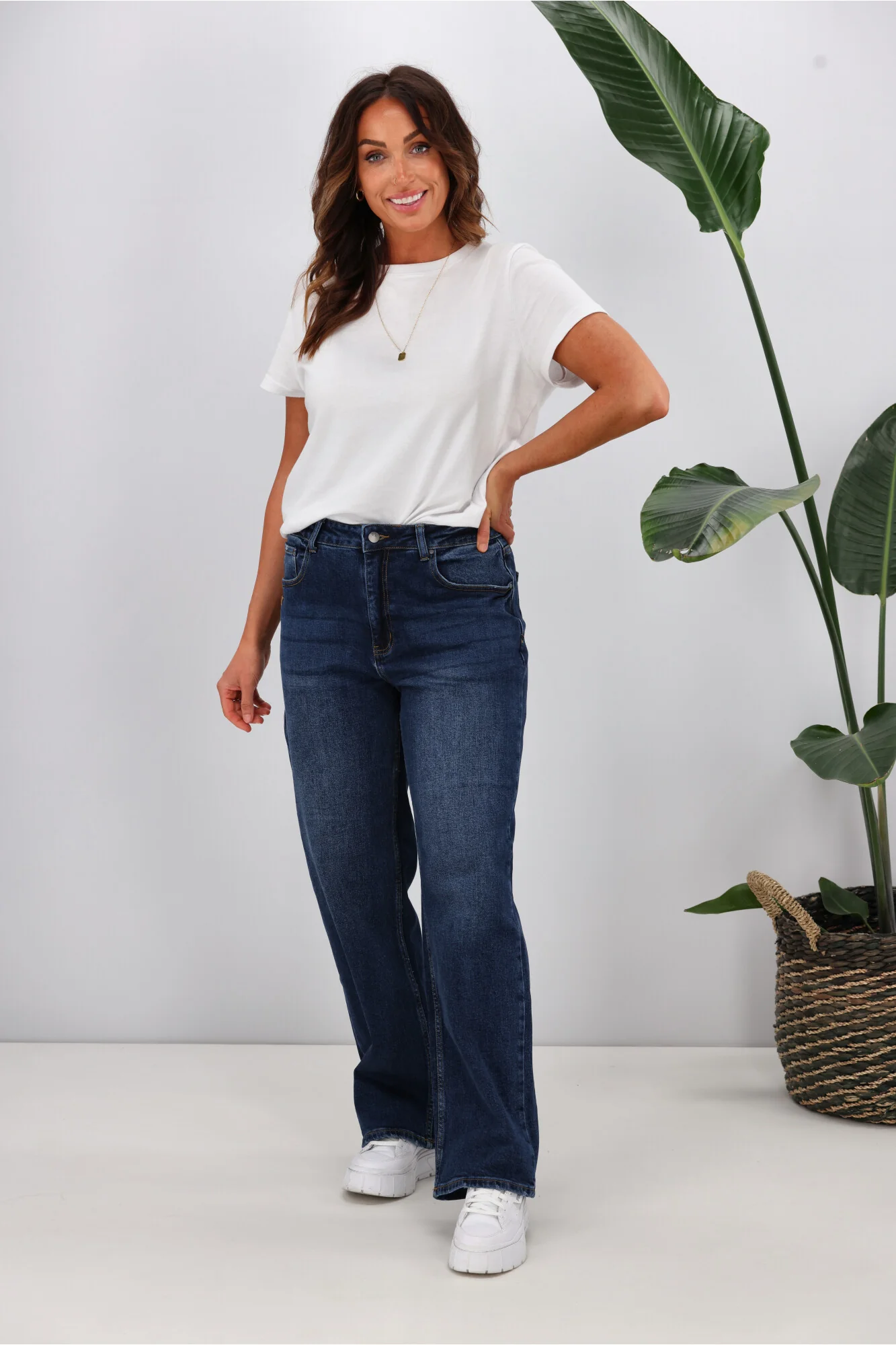 Shine On Label Atlas Relaxed Fit Jean Indigo - Image 4