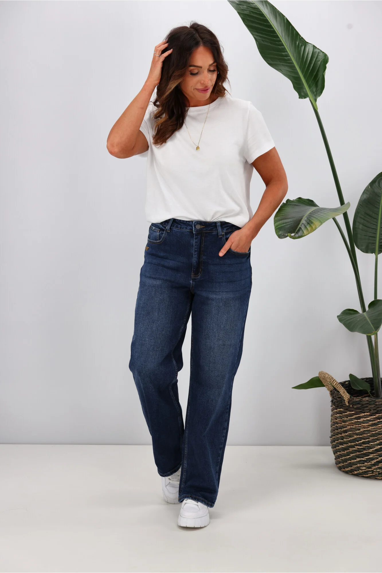 Shine On Label Atlas Relaxed Fit Jean Indigo - Image 5