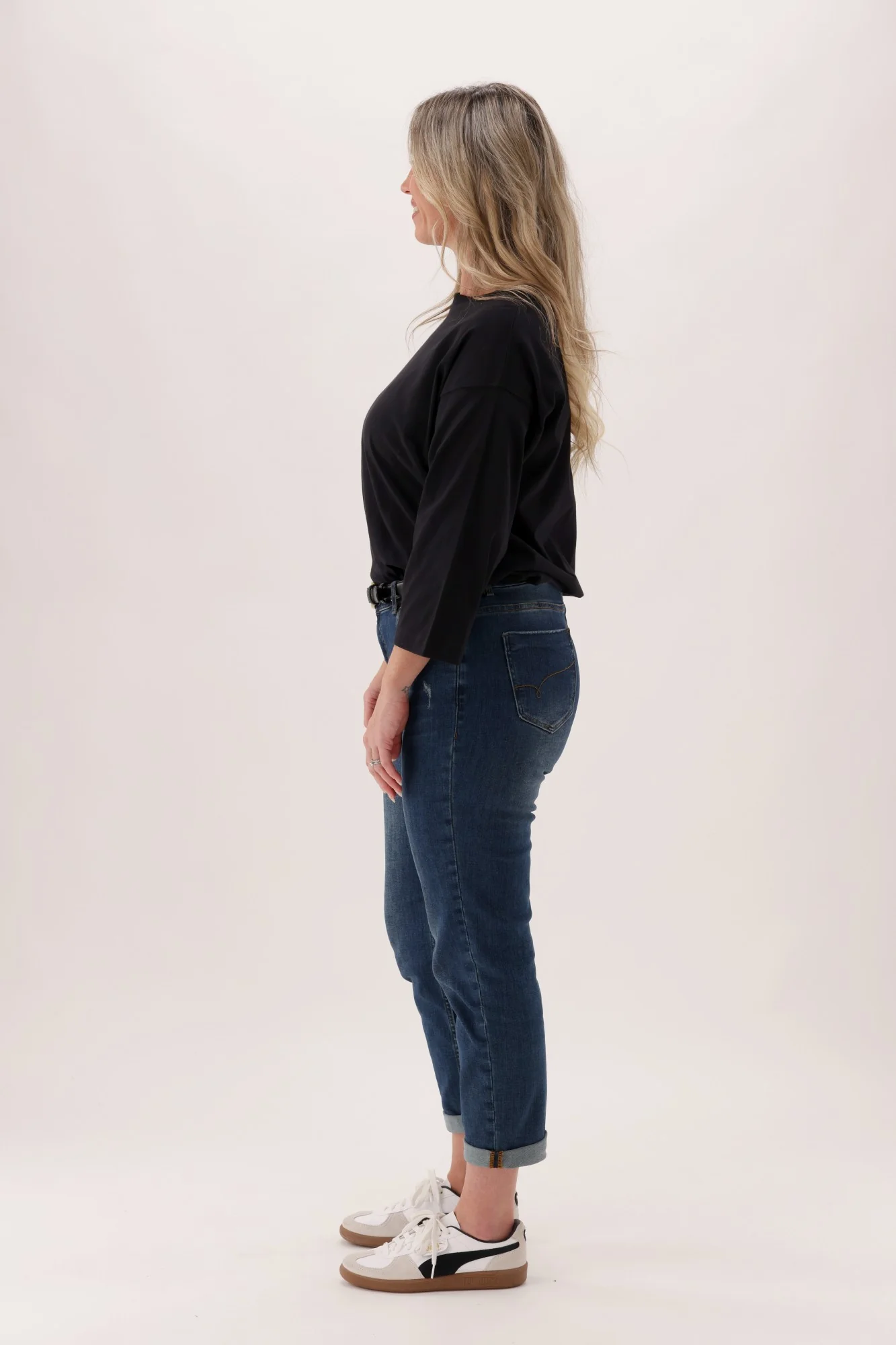 Shine On Label Blair Boyfriend Jean Vintage Indigo - Image 5
