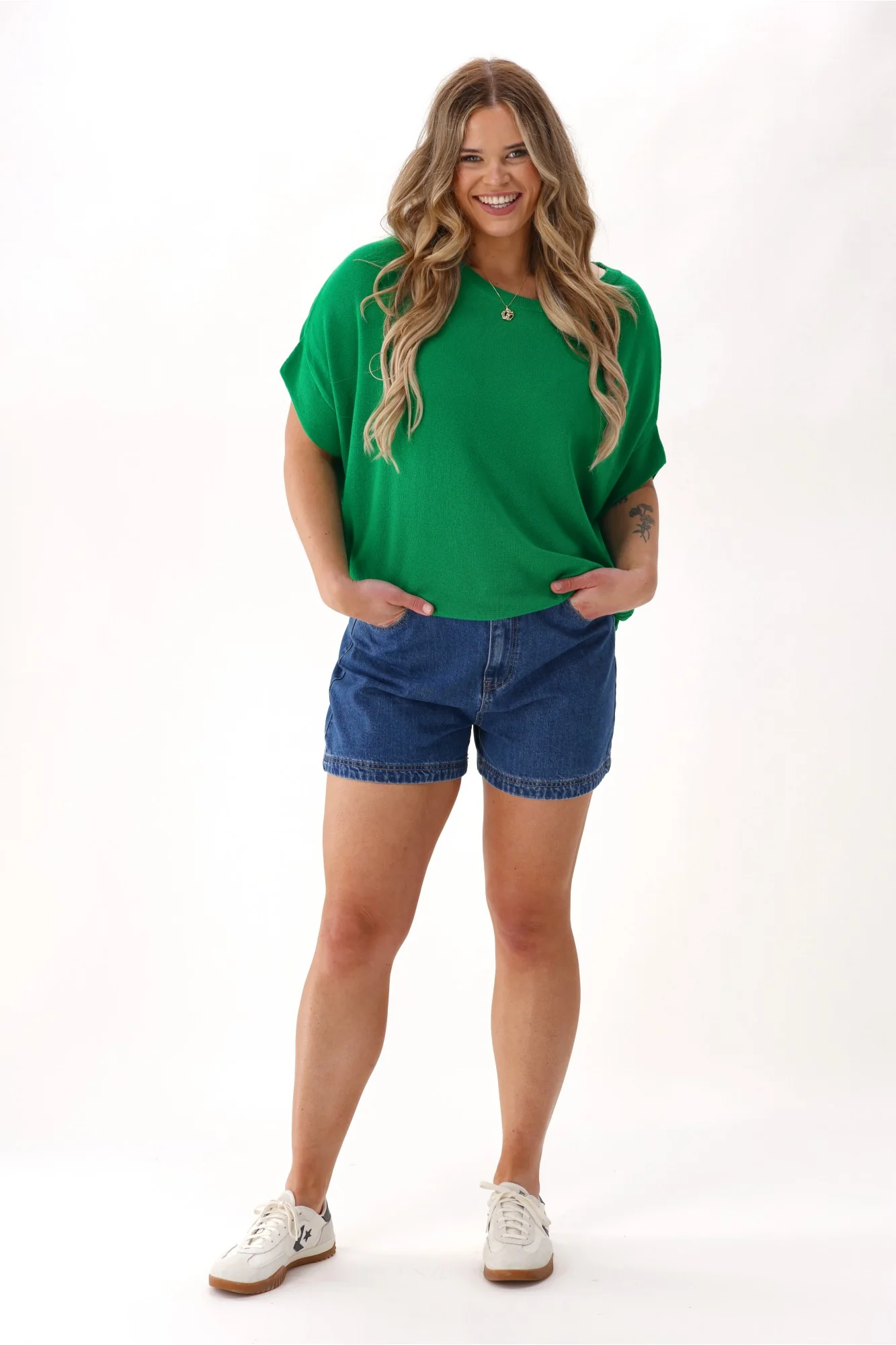 Shine On Label Blaise Slouchy Knit Green - Image 3