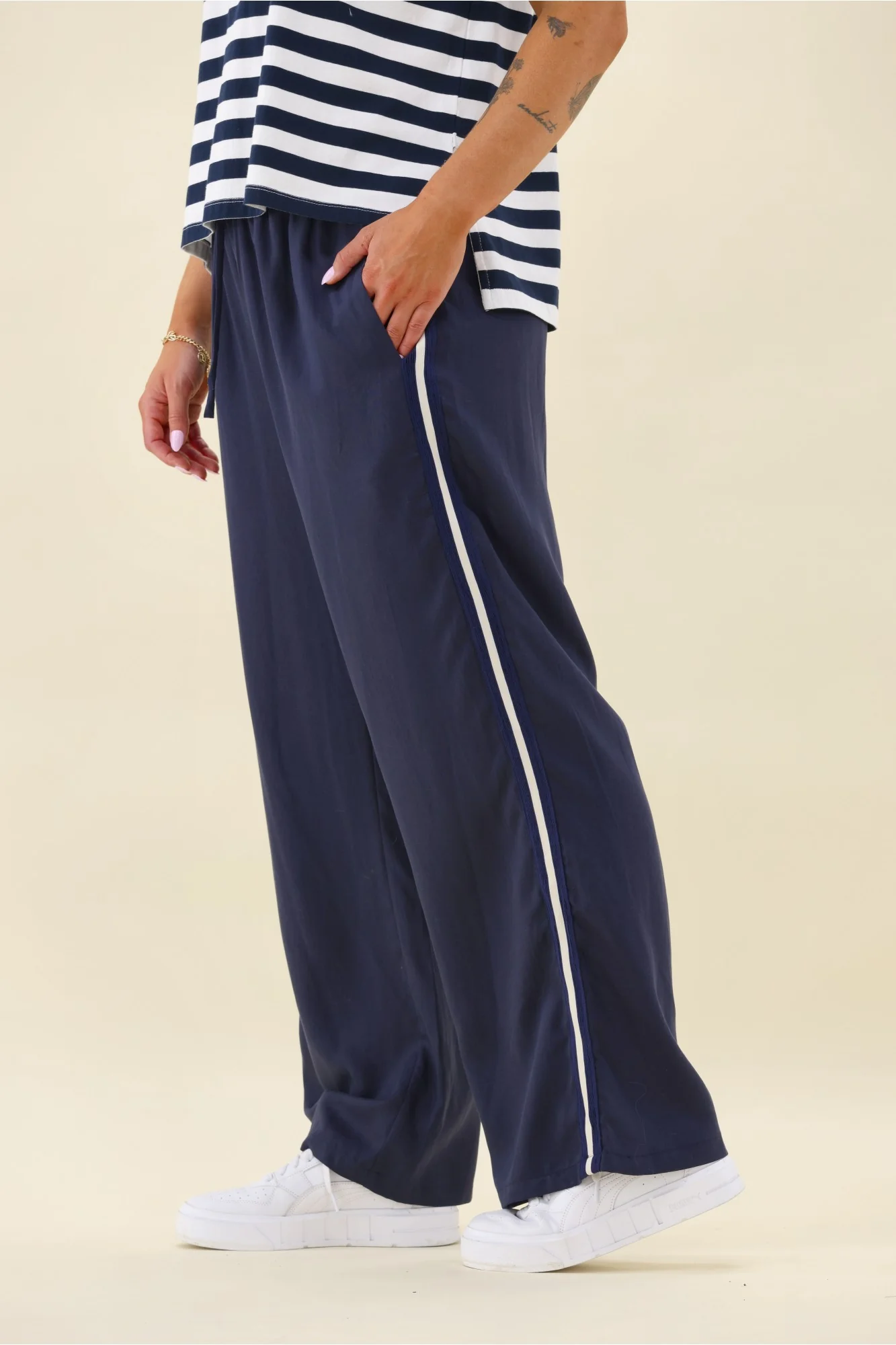 Shine On Label Blanca Pant Navy - Image 2