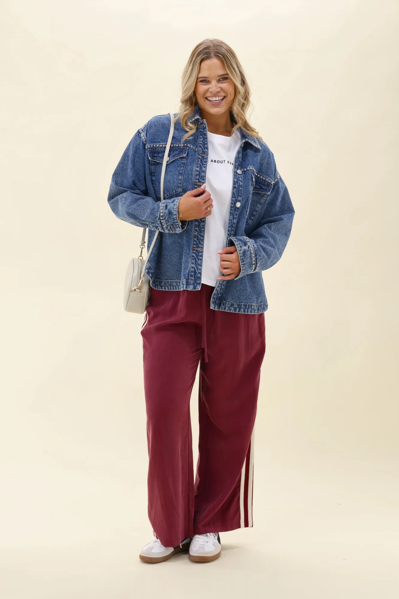 Shine On Label Blanca Studded Shacket Blue - Image 5