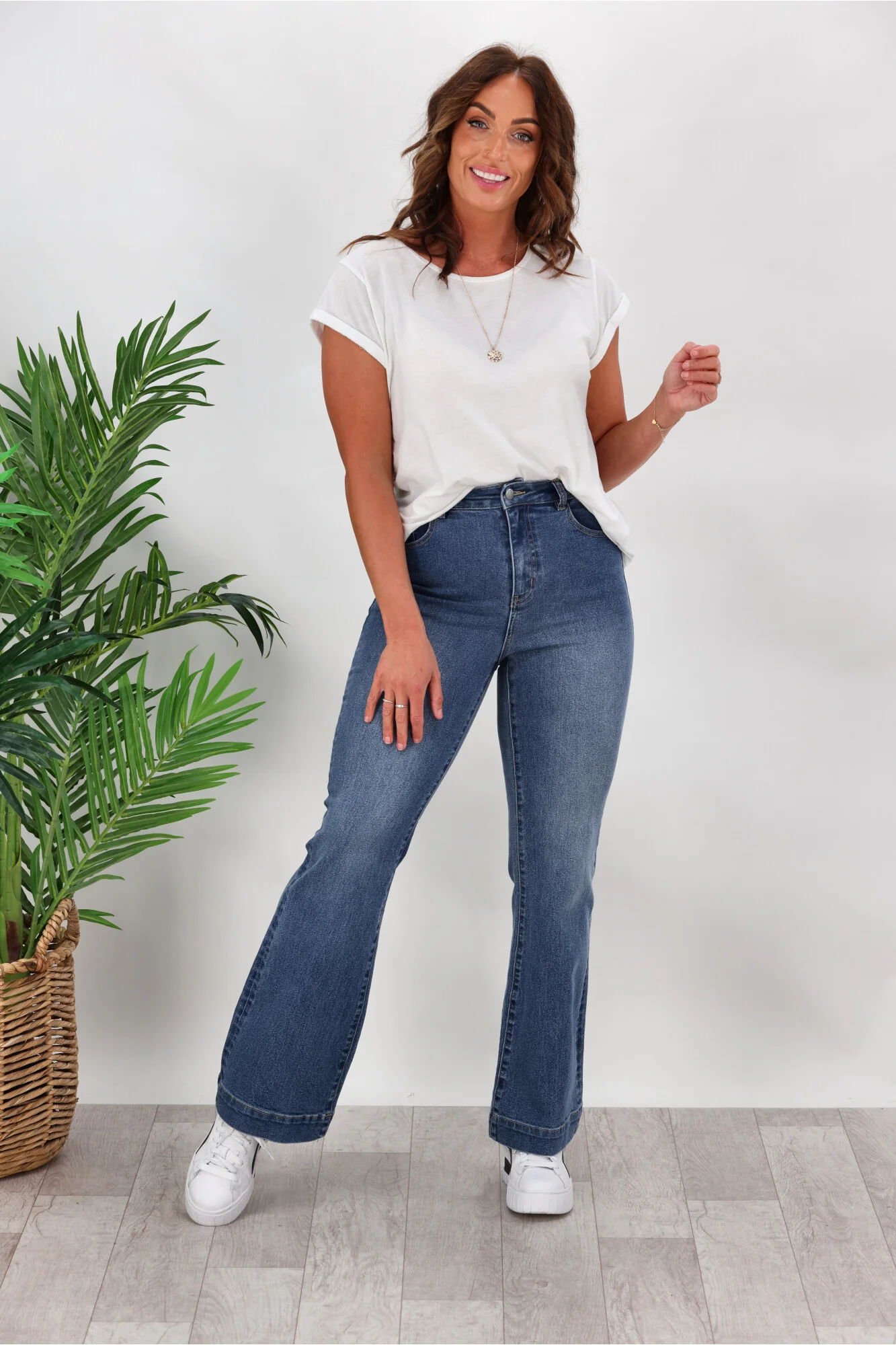 Shine On Label Braxton Flare Jean Indigo - Image 3