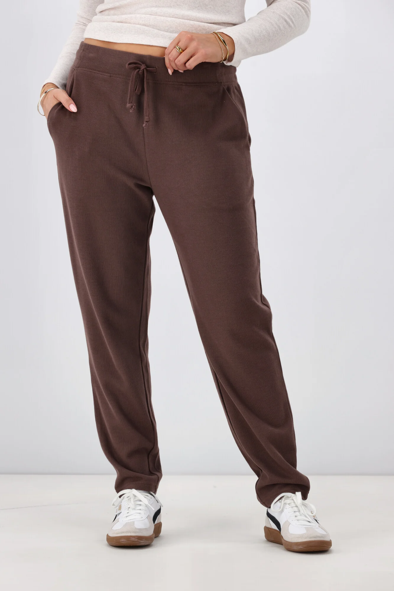 Shine On Label Chaylah Jogger Chocolate - Image 7