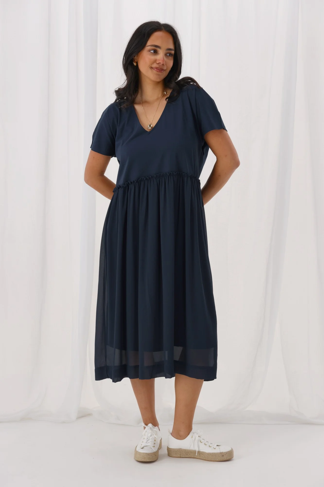 Shine On Label Cisco Empire Line Dress Midnight - Image 4
