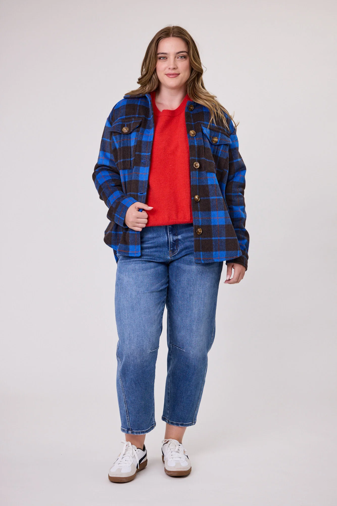 Shine On Label Corsica Shacket Check - Image 3