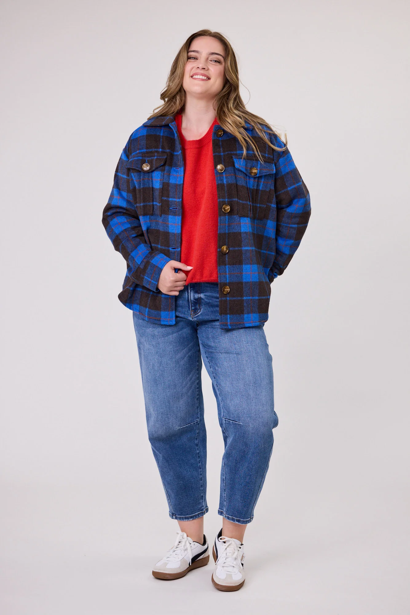Shine On Label Corsica Shacket Check - Image 4