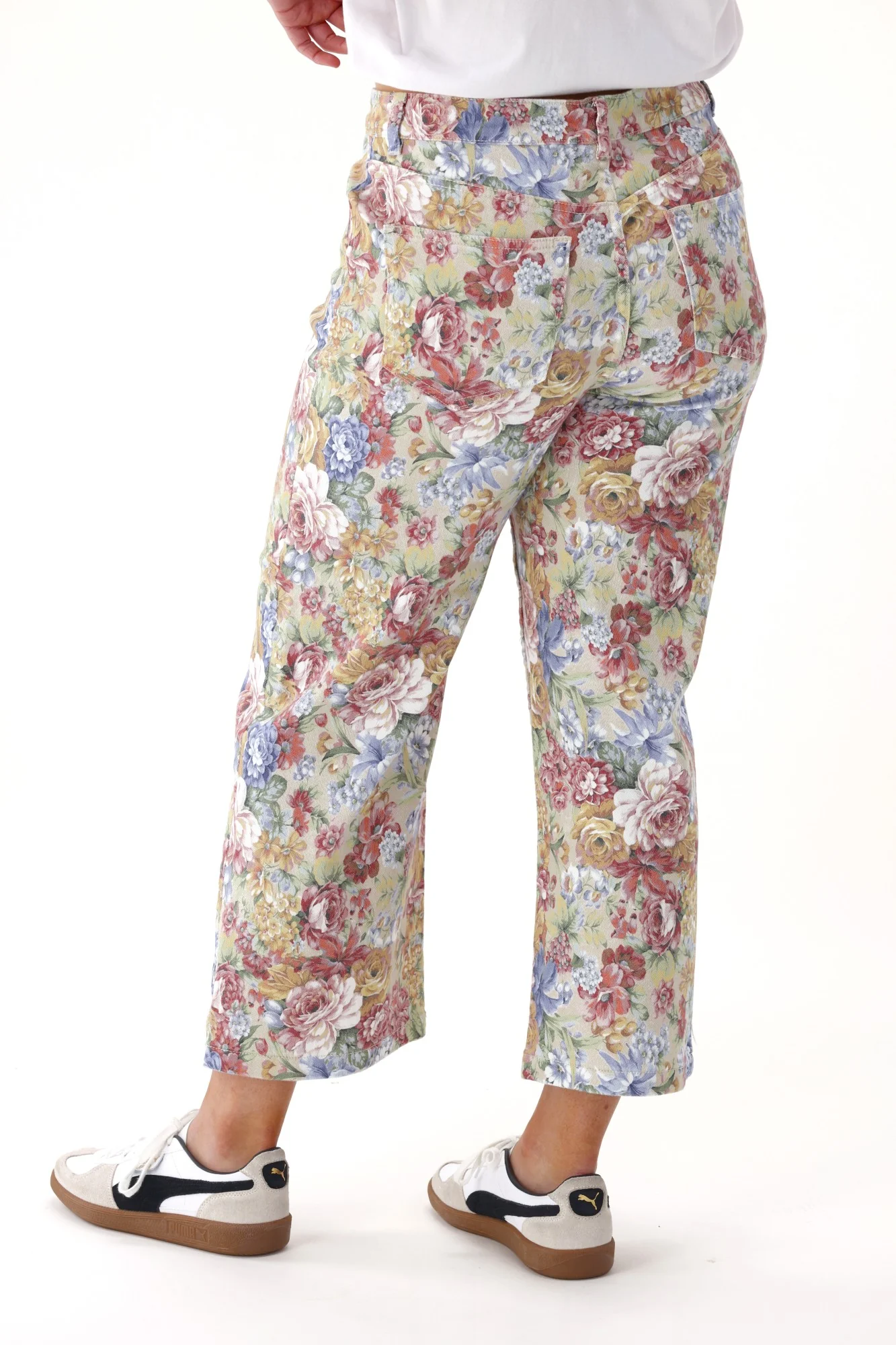 Shine On Label Daydream Straight Leg Jean Floral Denim - Image 8