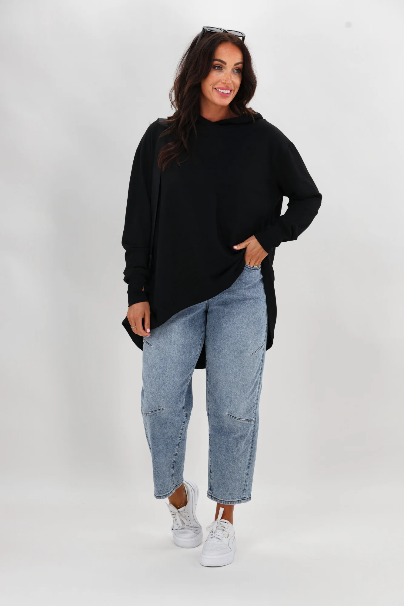Shine On Label Discovery Hoodie Black with animal print - Image 4
