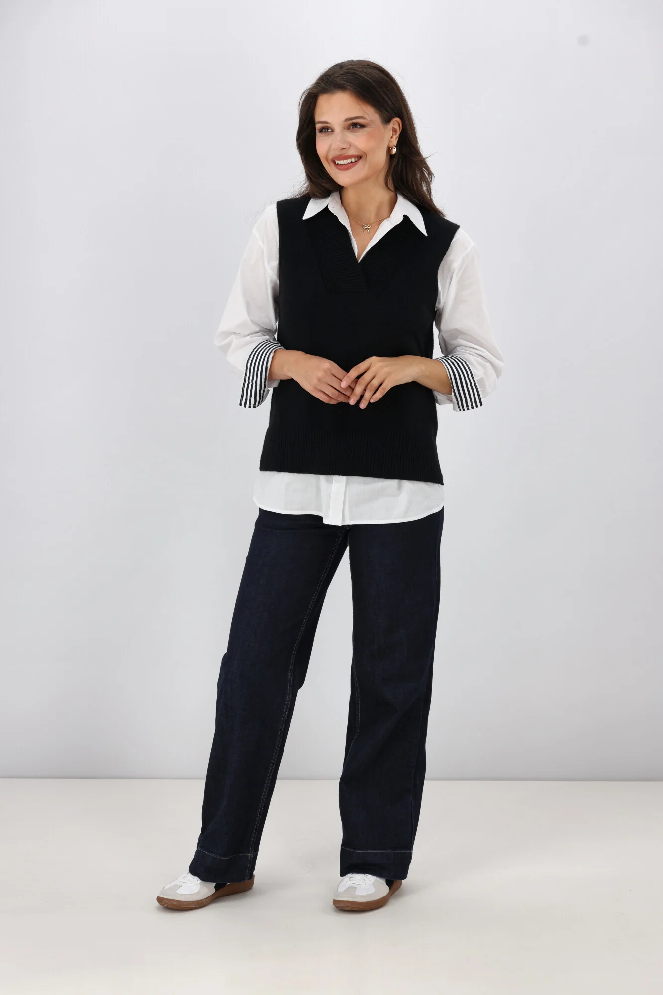 Shine On Label Elise Knitted Vest Black - Image 3