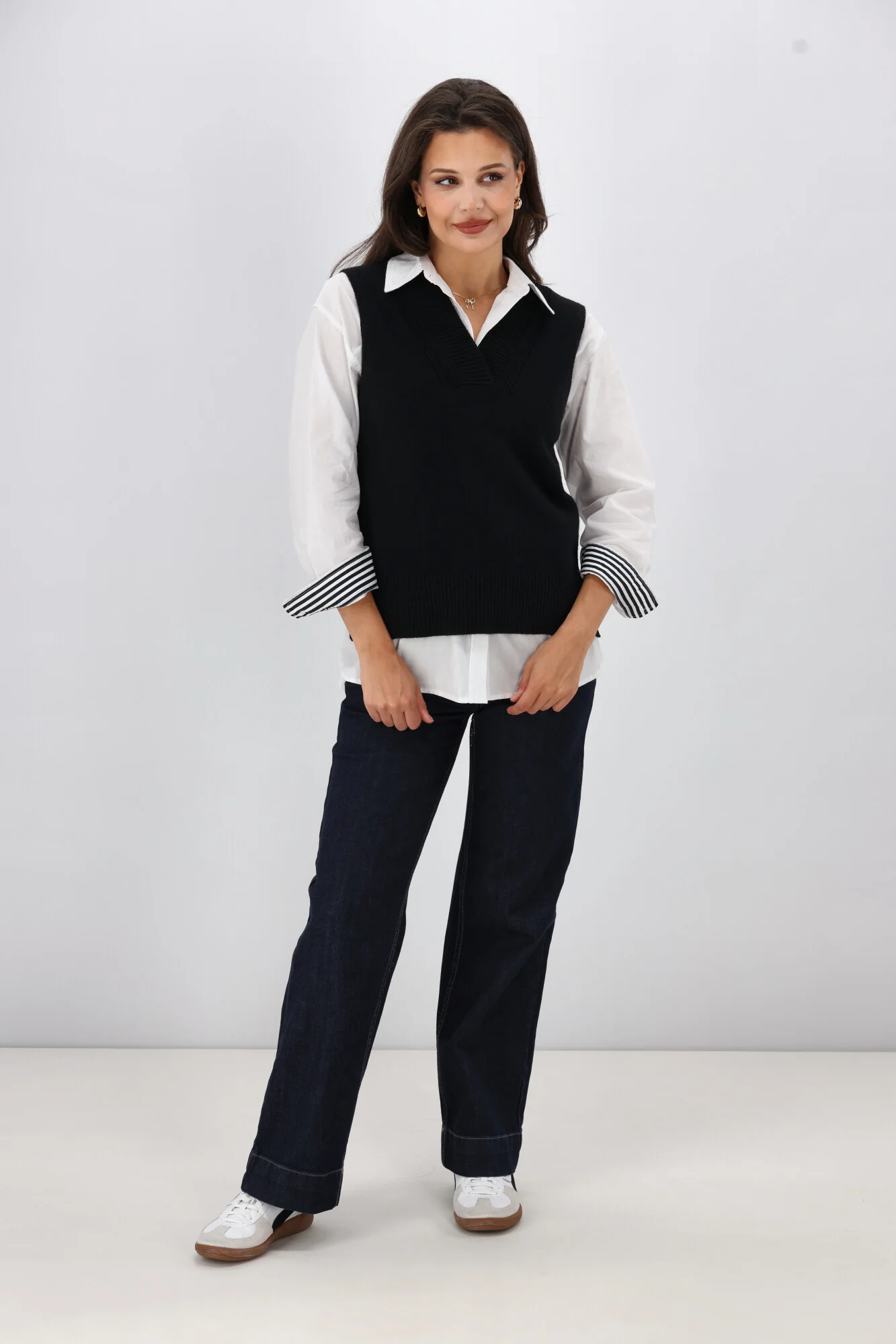 Shine On Label Elise Knitted Vest Black - Image 5