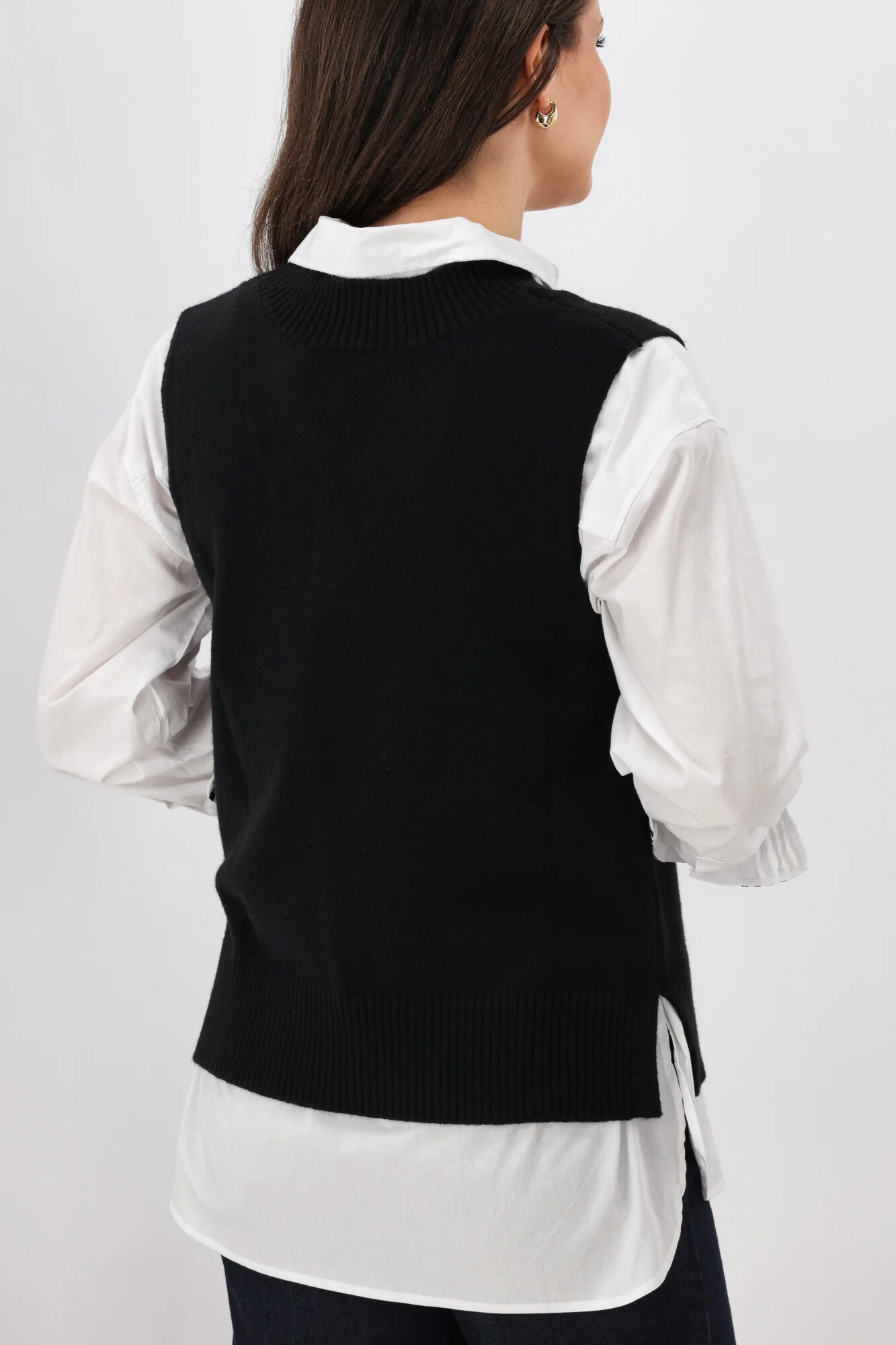 Shine On Label Elise Knitted Vest Black - Image 7